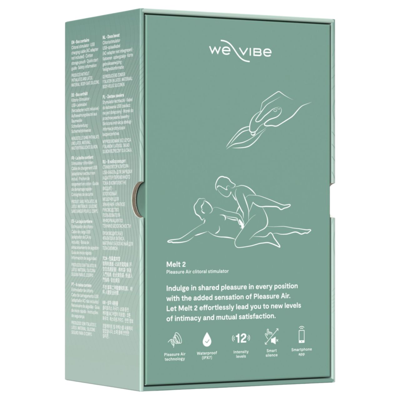 We-Vibe Melt 2 - App-vezérelt léghullámos csiklóizgató (türkiz)