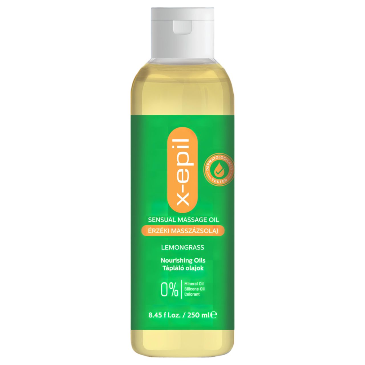 X-Epil Érzéki masszázsolaj - citromfű (250 ml) X-Epil Érzéki masszázsolaj - citromfű (250 ml)