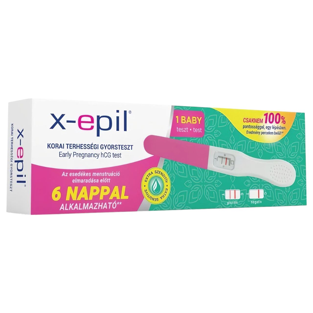 X-Epil korai terhességi gyorsteszt (1 db)