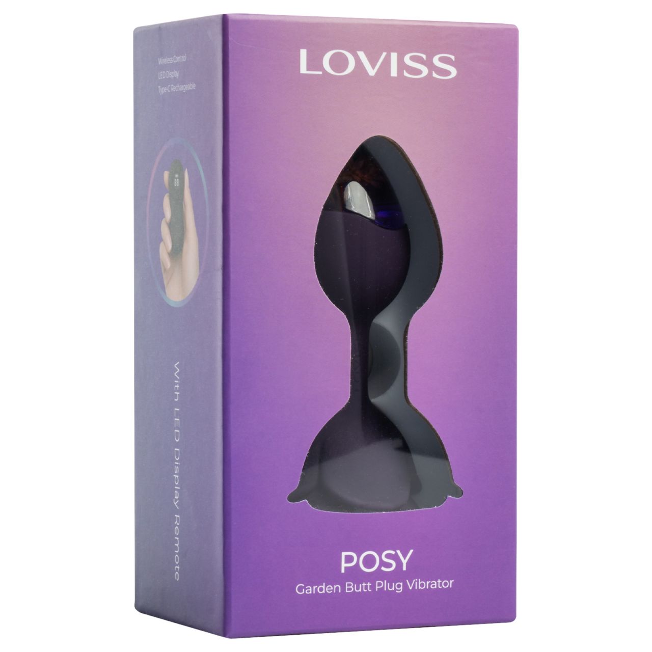 LOVISS Flower - távirányítós anál vibrátor (lila) LOVISS Flower - távirányítós anál vibrátor (lila)