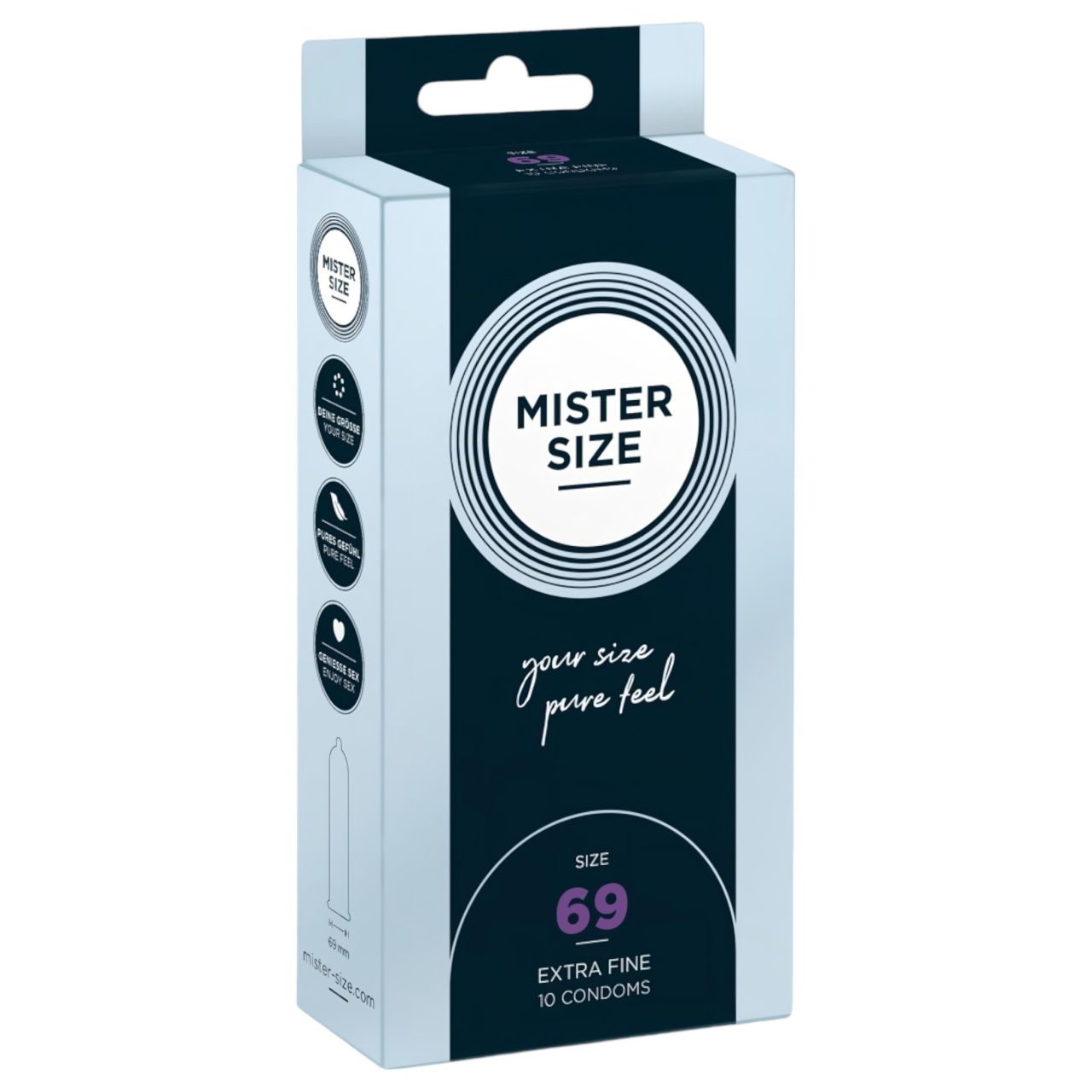 Mister Size vékony óvszer - 69 mm (10 db) Mister Size vékony óvszer - 69 mm (10 db)