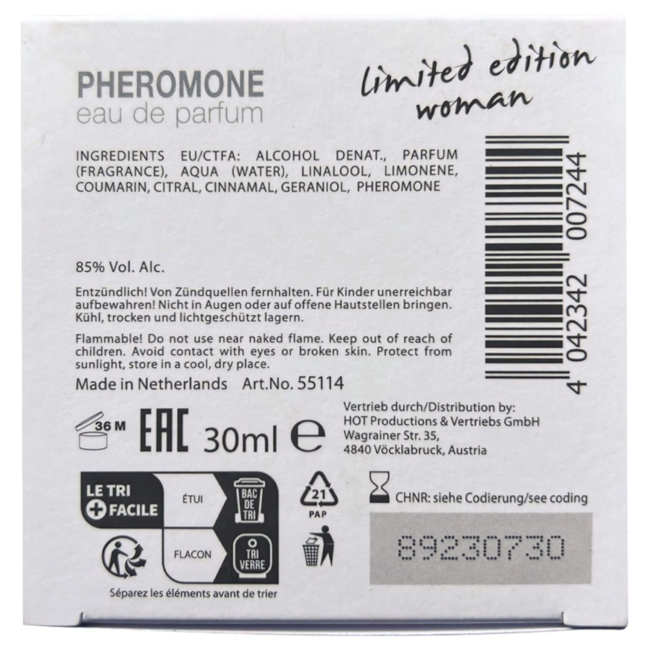 HOT Dubai - feromon parfüm nőknek (30 ml) HOT Dubai - feromon parfüm nőknek (30 ml)