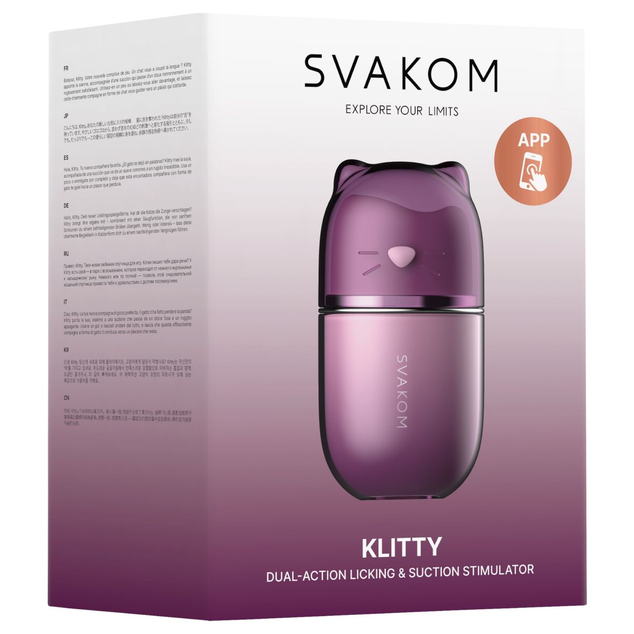Svakom Klitty – App-vezérelt szívó- és nyaló klitorisz kényeztető Svakom Klitty – App-vezérelt szívó- és nyaló klitorisz kényeztető