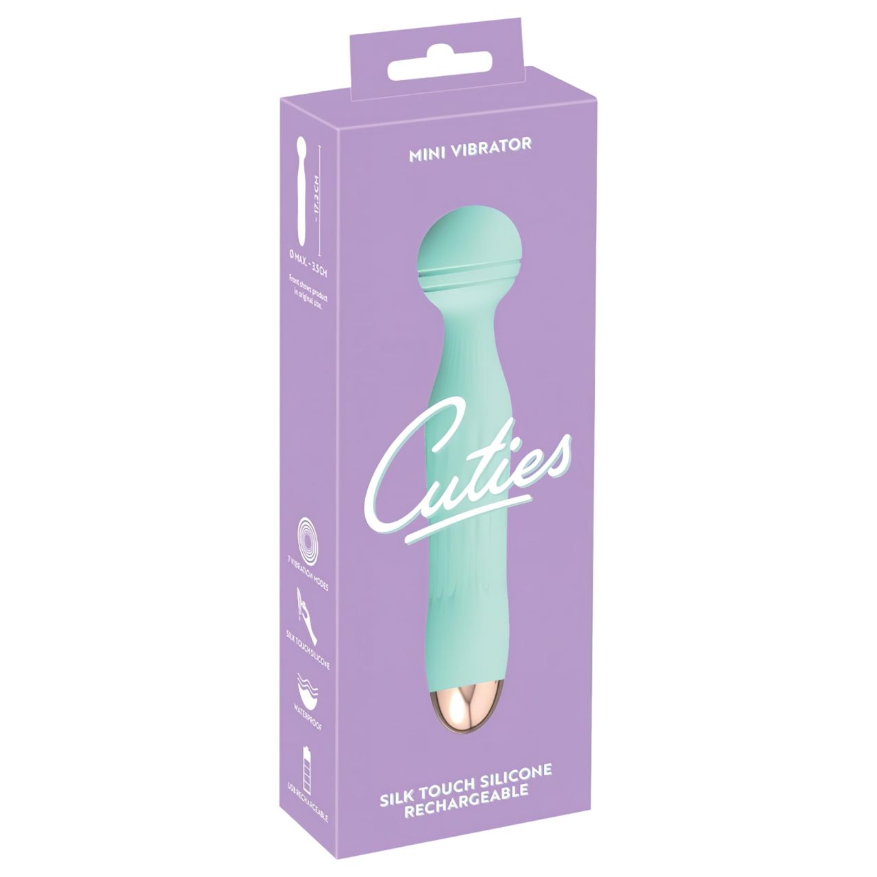 Cuties Mini Wand - akkus, vízálló, masszírozó vibrátor (zöld) Cuties Mini Wand - akkus, vízálló, masszírozó vibrátor (zöld)