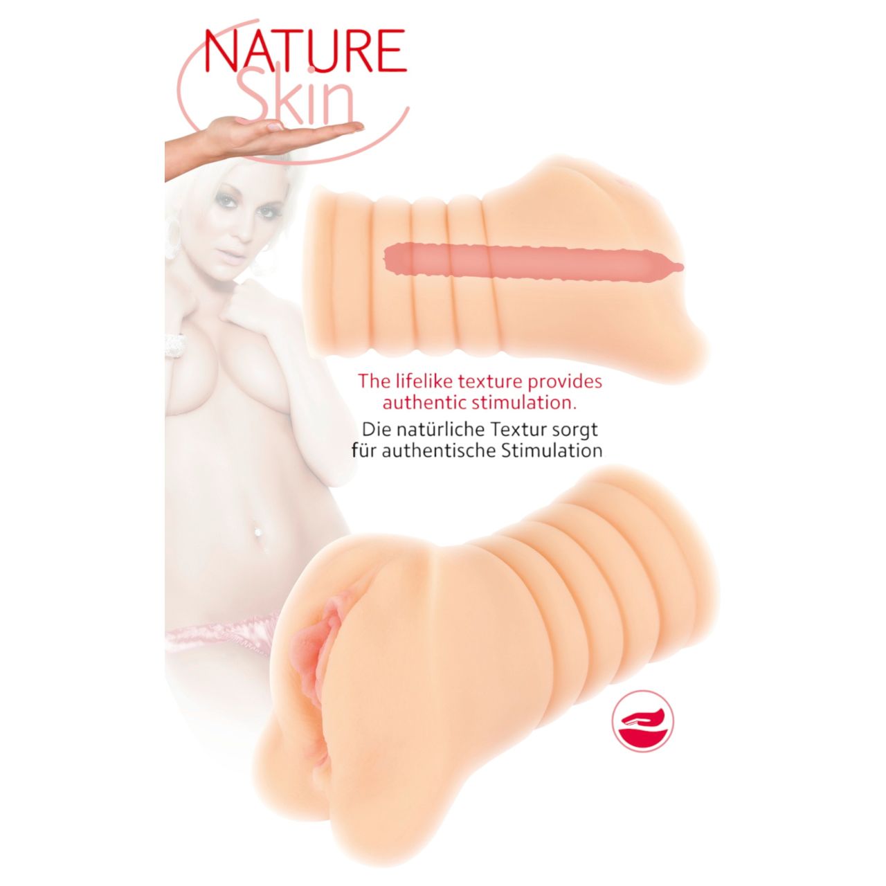 Nature Skin - realisztikus punci maszturbátor férfiaknak (testszínű)