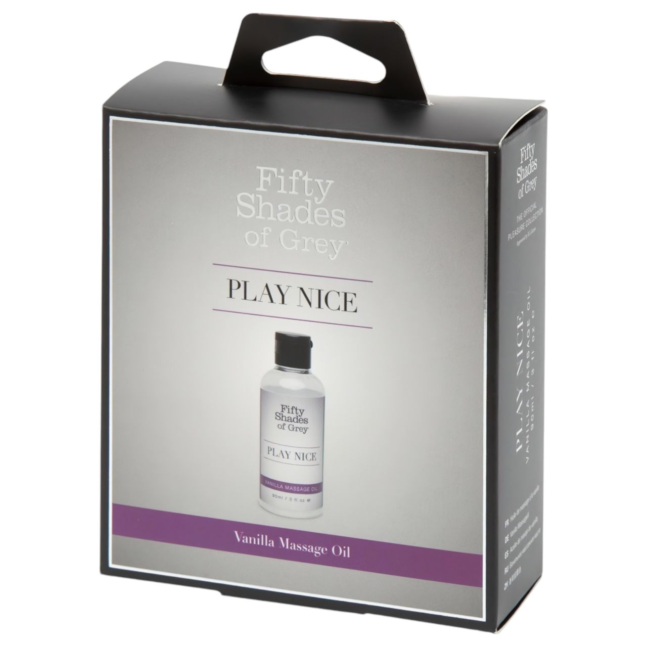 A szürke ötven árnyalata Play Nice - vanília illatú érzéki masszázsolaj (90 ml) A szürke ötven árnyalata Play Nice - vanília illatú érzéki masszázsolaj (90 ml)