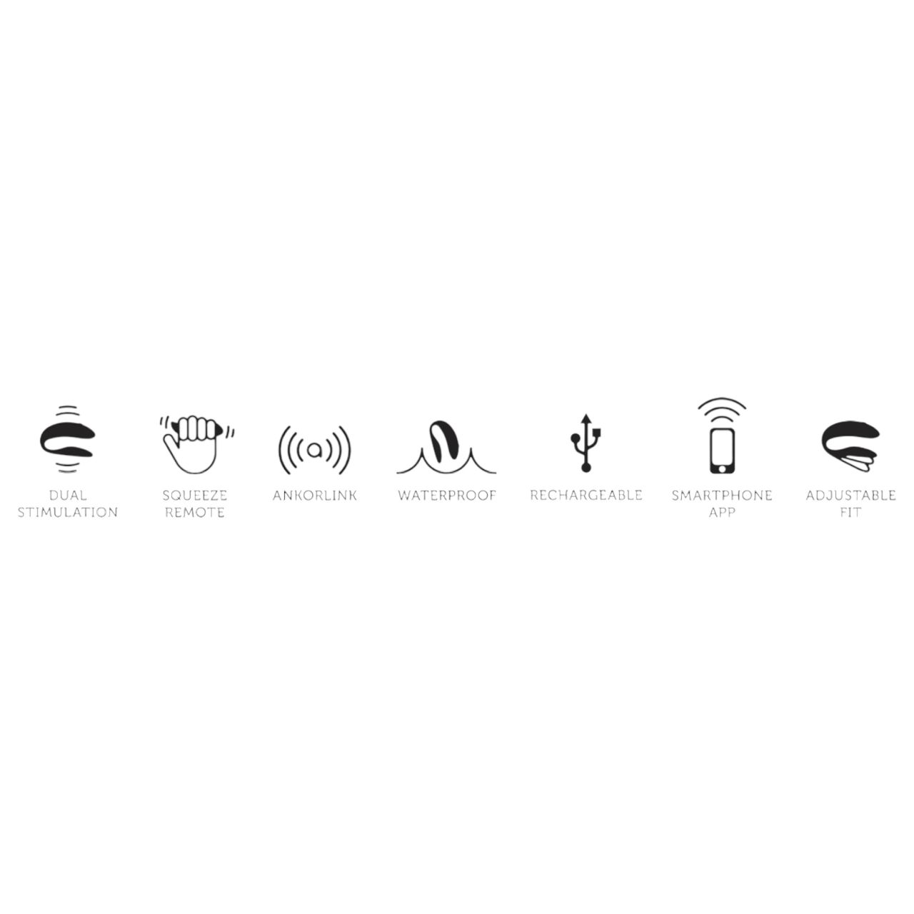 / We-Vibe Chorus hands-free pár-vibrátor Squeeze Remote-tal (Pink)