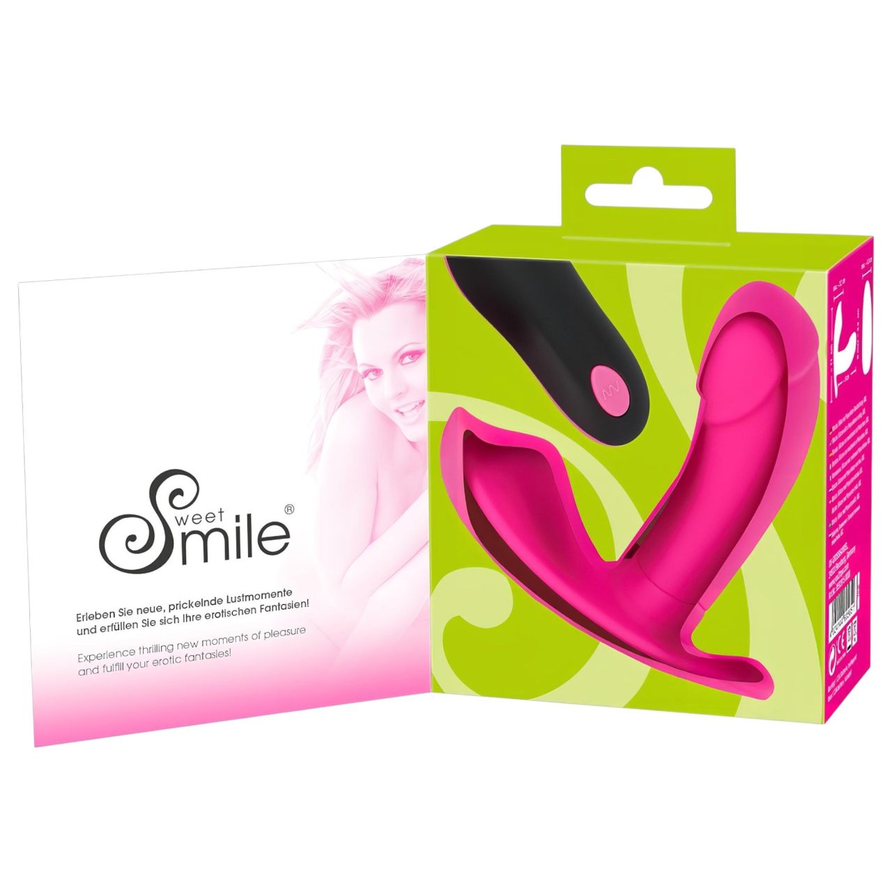 SMILE Panty - hordható akkus, rádiós vibrátor (pink)