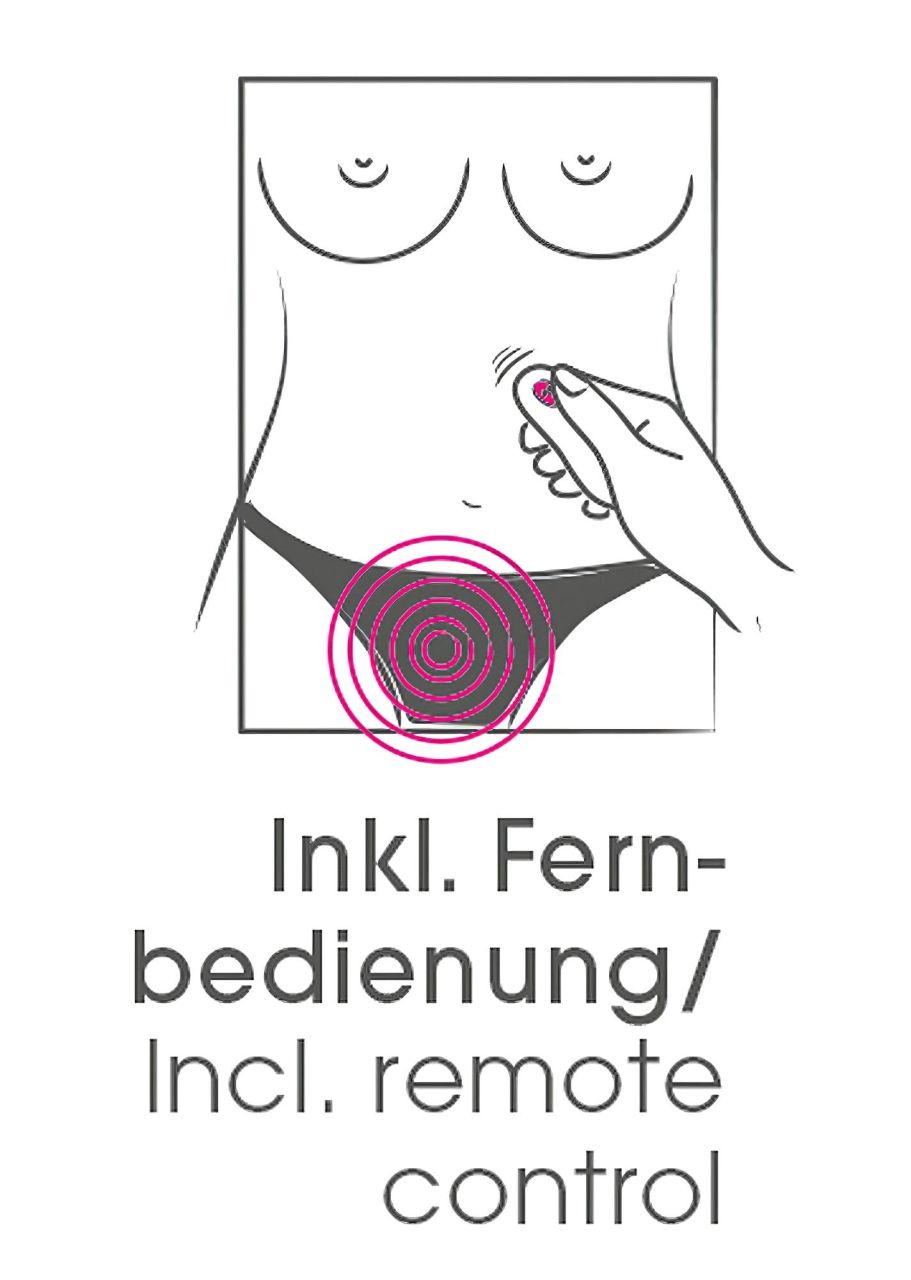 SMILE Panty - hordható akkus, rádiós vibrátor (pink)