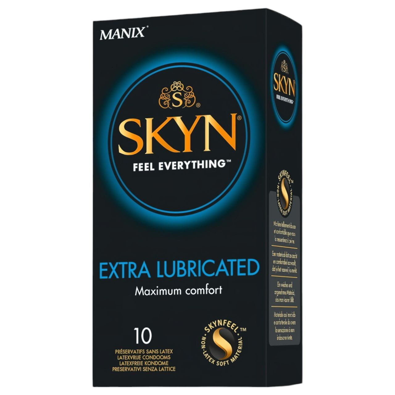 Manix SKYN Extra Lubricated - extra síkosított latexmentes óvszer (10 db)