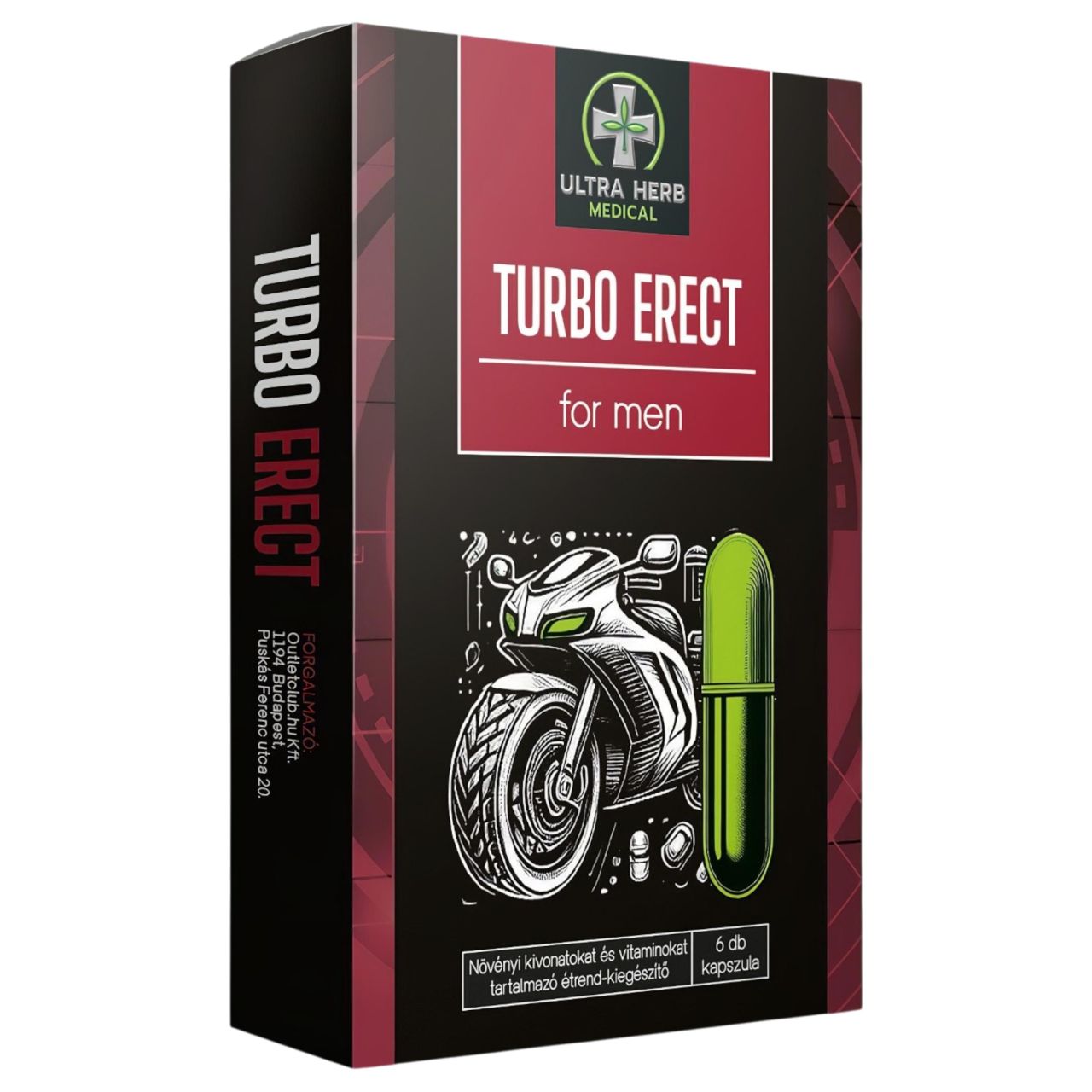 Turbo Erect - étrend kiegészítő kapszula férfiaknak (6 db) Turbo Erect - étrend kiegészítő kapszula férfiaknak (6 db)