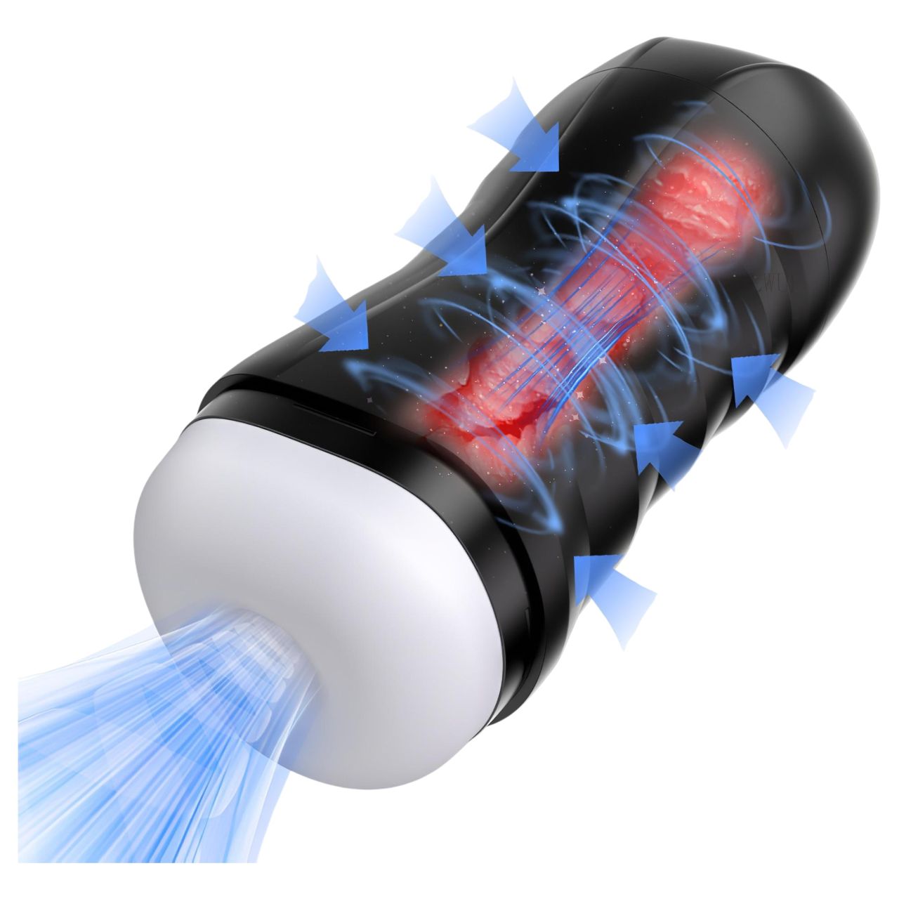 AlvUp - szívó-vibráló maszturbátor (fekete) AlvUp - szívó-vibráló maszturbátor (fekete)