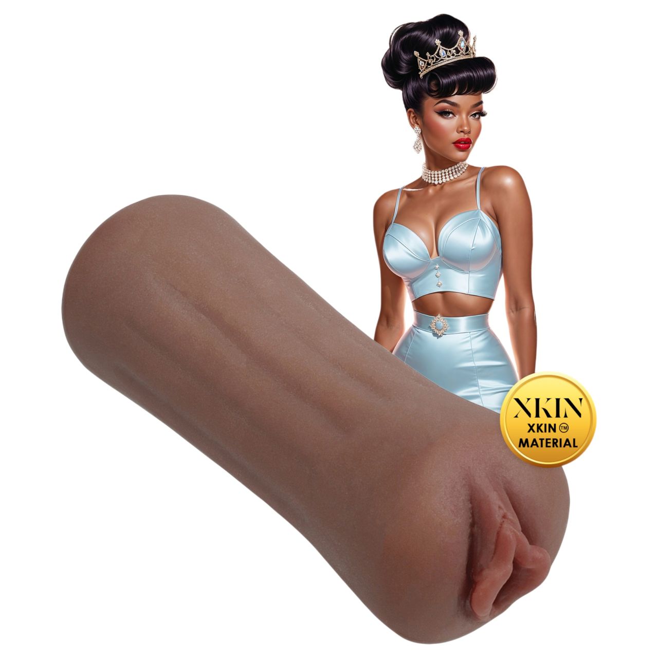 XKIN Beauty Queen Lulu - élethű műpunci maszturbátor (sötét testszínű) XKIN Beauty Queen Lulu - élethű műpunci maszturbátor (sötét testszínű)