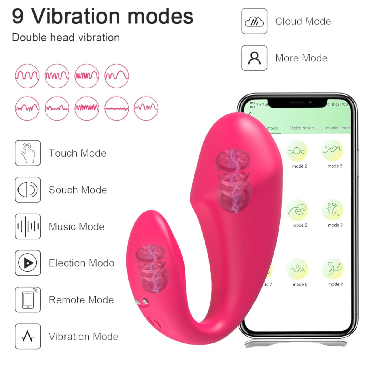AlvUp - vibrációs tojás (pink) AlvUp - vibrációs tojás (pink)