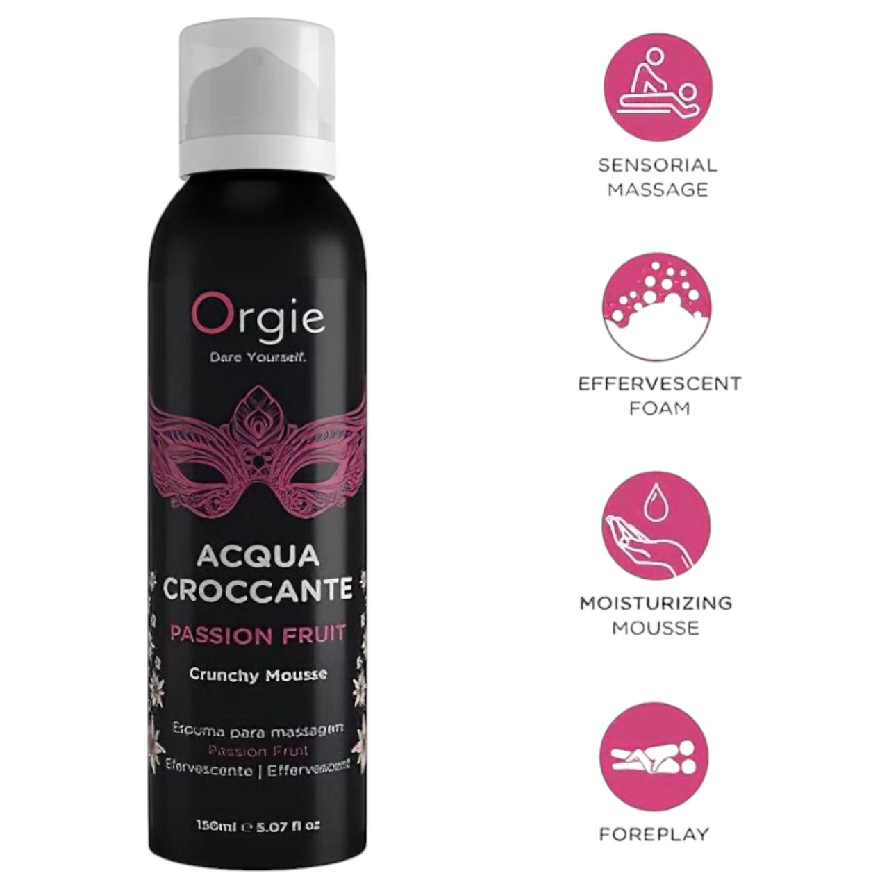 Orgie Acqua Croccante - erotikus masszázshab maracuja illattal (150 ml) Orgie Acqua Croccante - erotikus masszázshab maracuja illattal (150 ml)