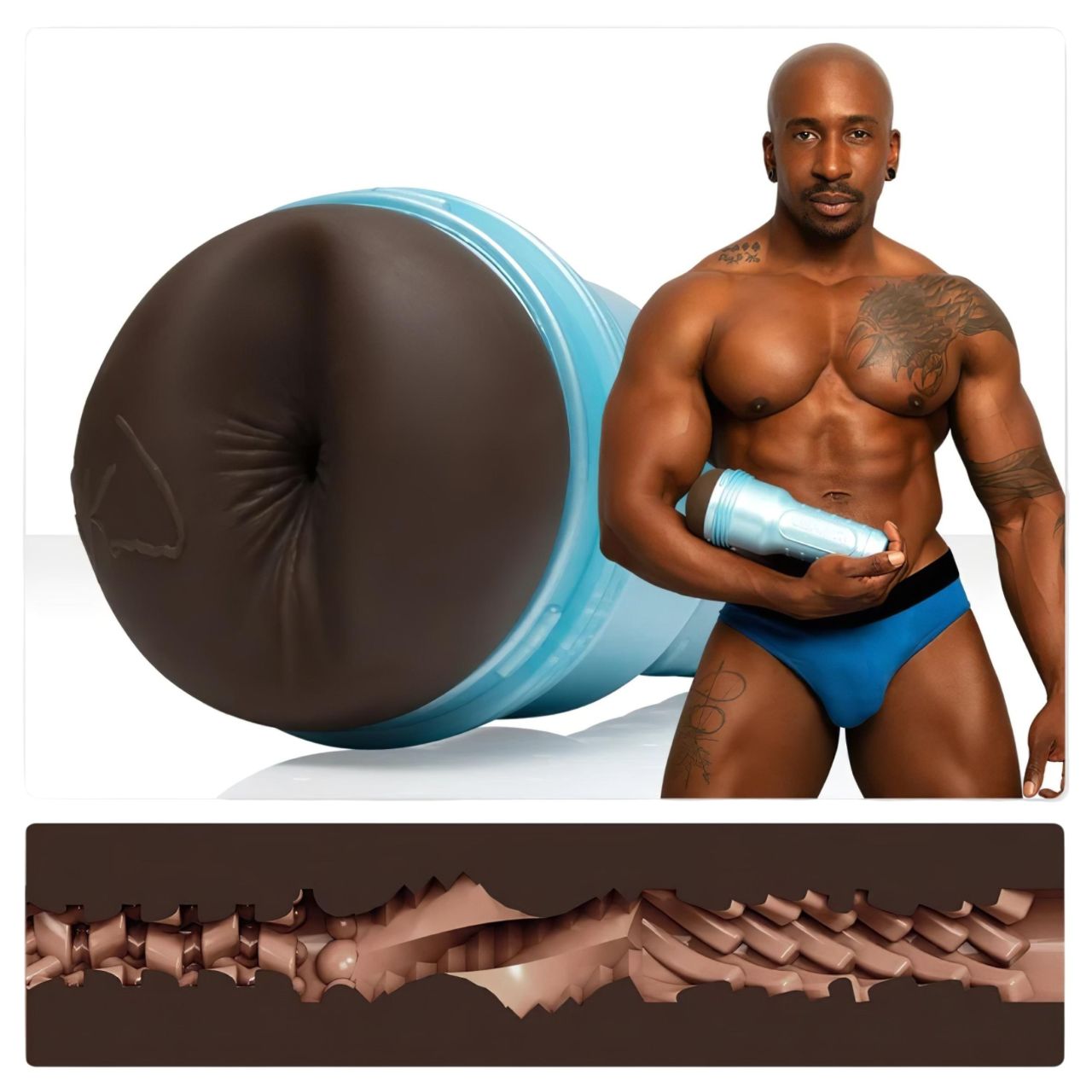 Fleshjack Max Konnor - élethű popsi maszturbátor (barna) Fleshjack Max Konnor - élethű popsi maszturbátor (barna)