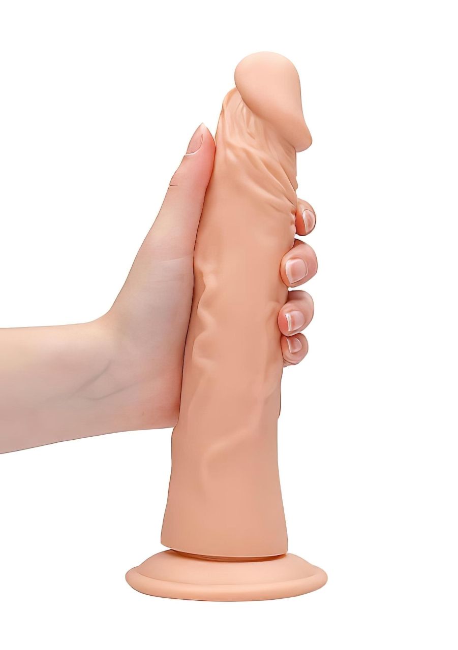 RealRock Dong 9 - élethű dildó (23 cm, testszínű)