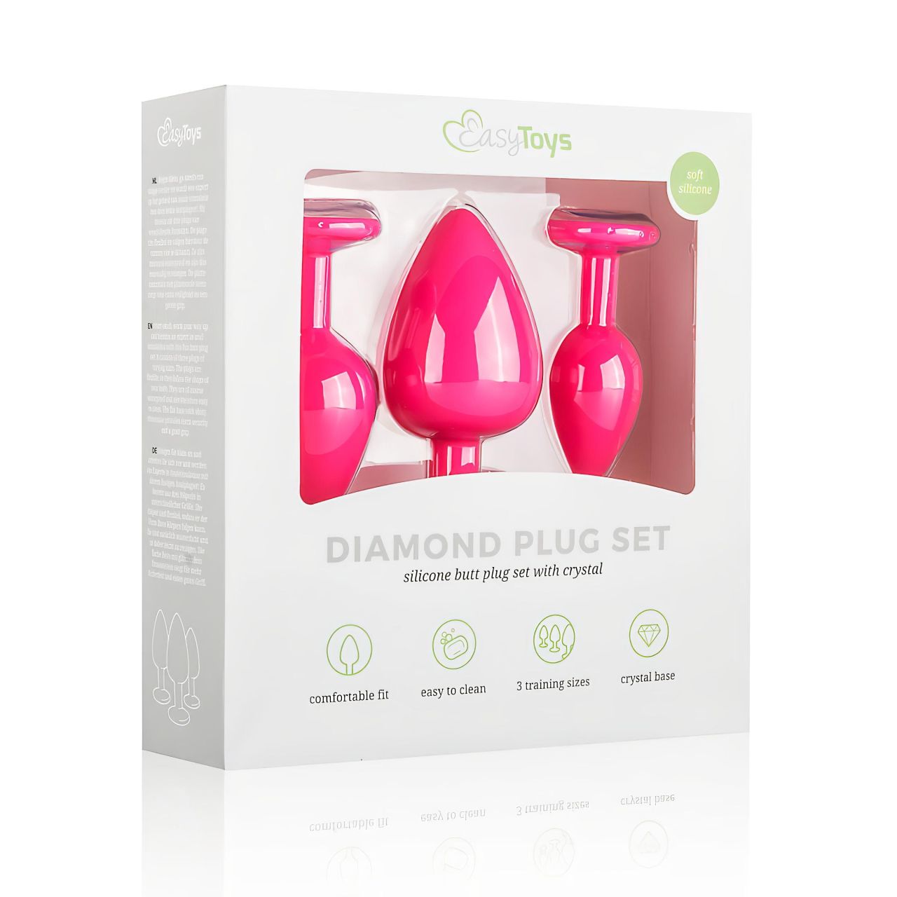 EasyToys Diamond - anál plug szett (pink) EasyToys Diamond - anál plug szett (pink)
