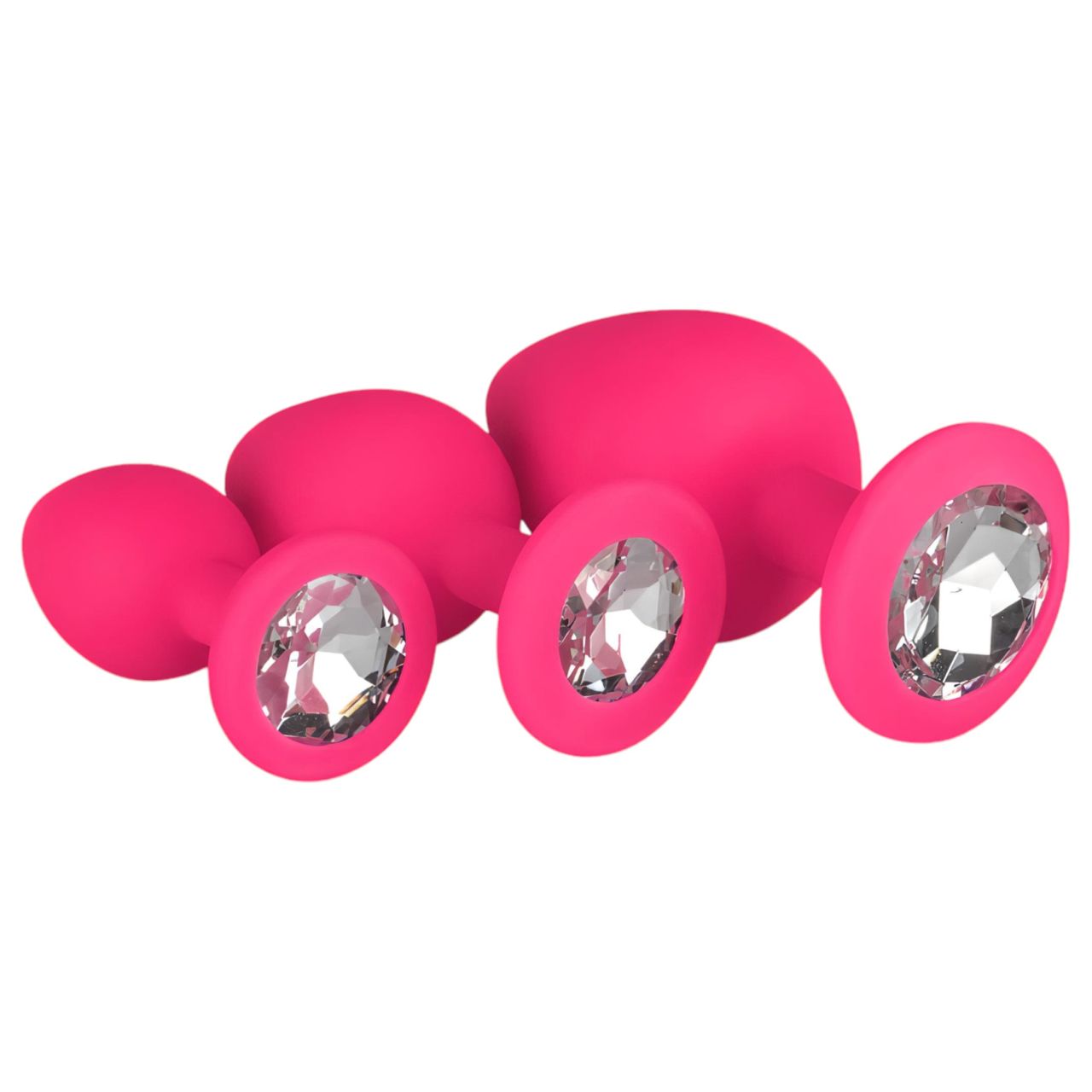 EasyToys Diamond - anál plug szett (pink) EasyToys Diamond - anál plug szett (pink)