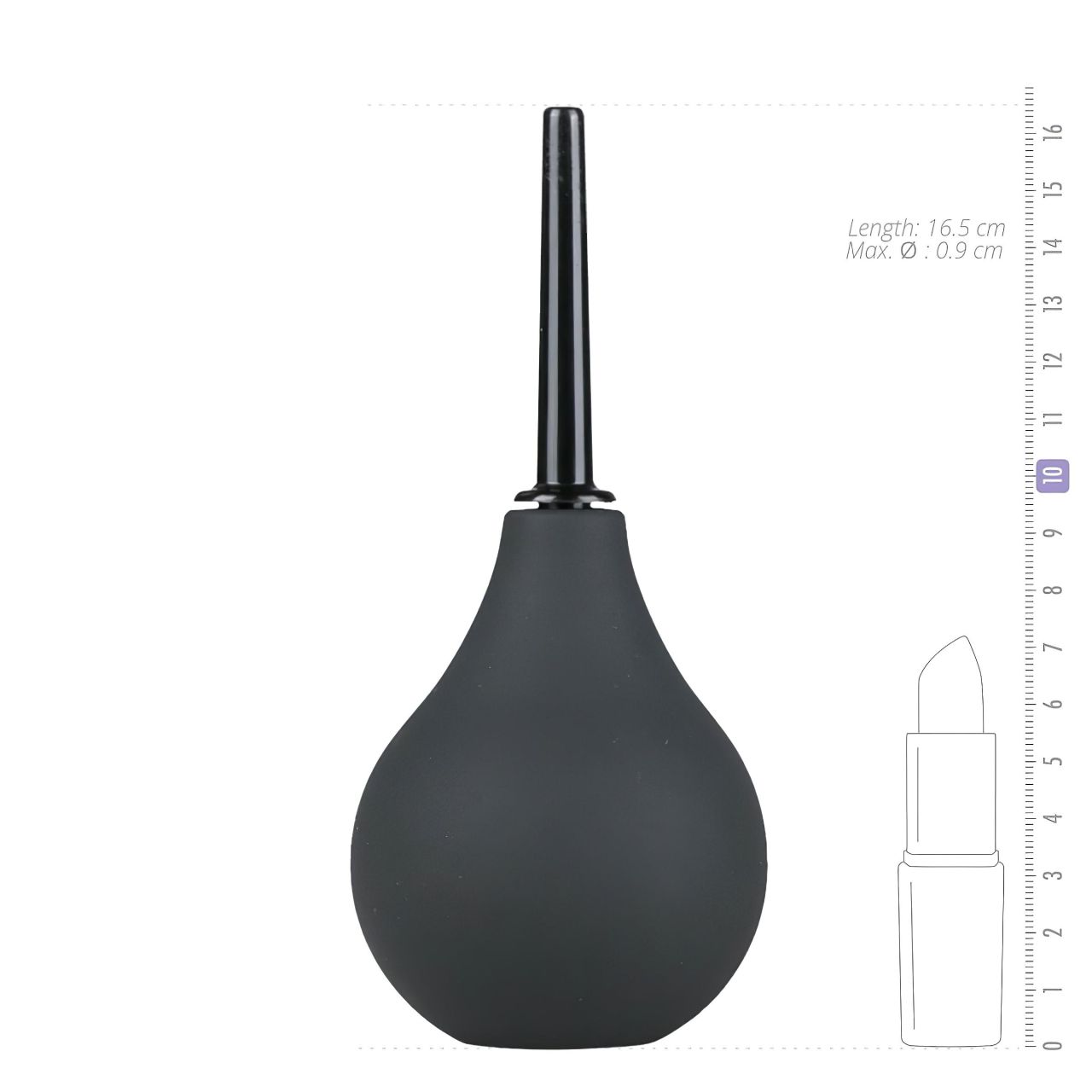 EasyToys - anál zuhany - nagy (fekete) EasyToys - anál zuhany - nagy (fekete)