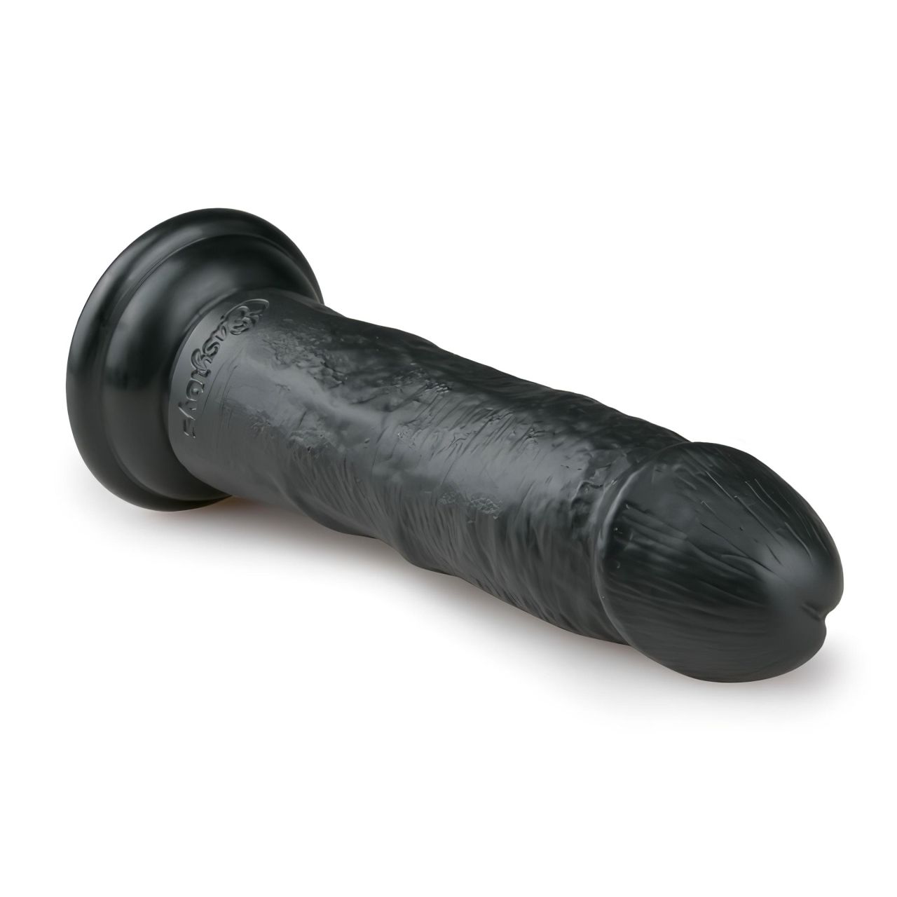 EasyToys - tapadókorongos élethű dildó (15,5 cm, fekete)