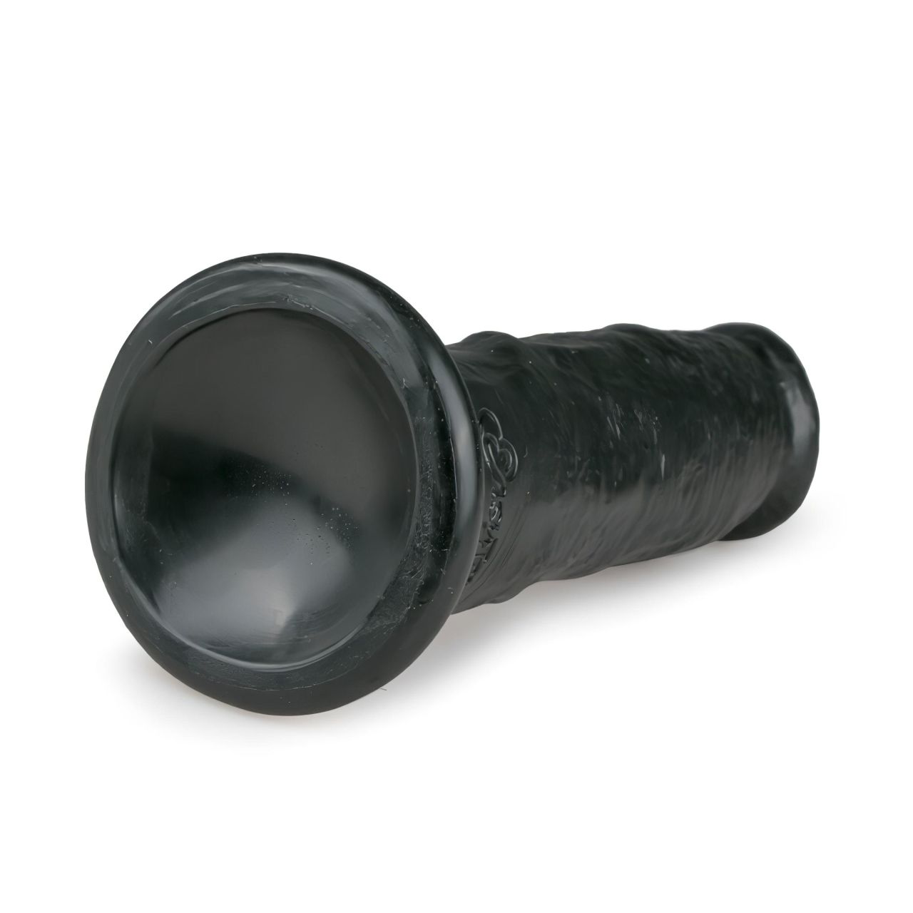 EasyToys - tapadókorongos élethű dildó (15,5 cm, fekete)