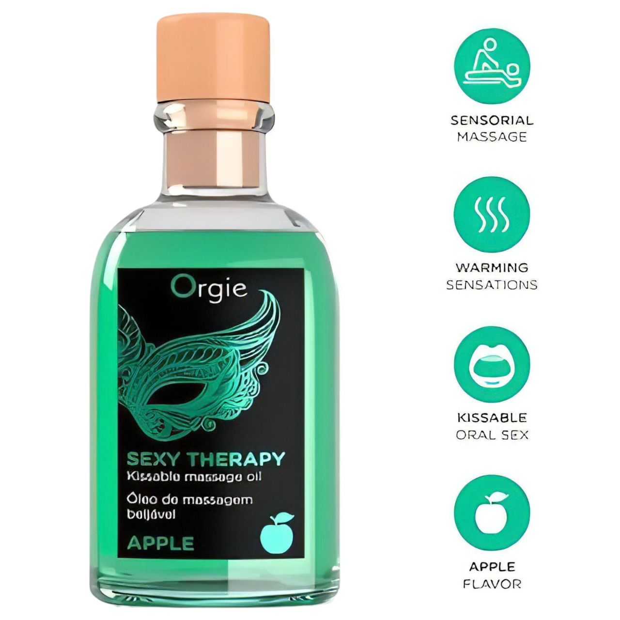 Orgie Sexy Therapy - masszázsolaj szett - alma