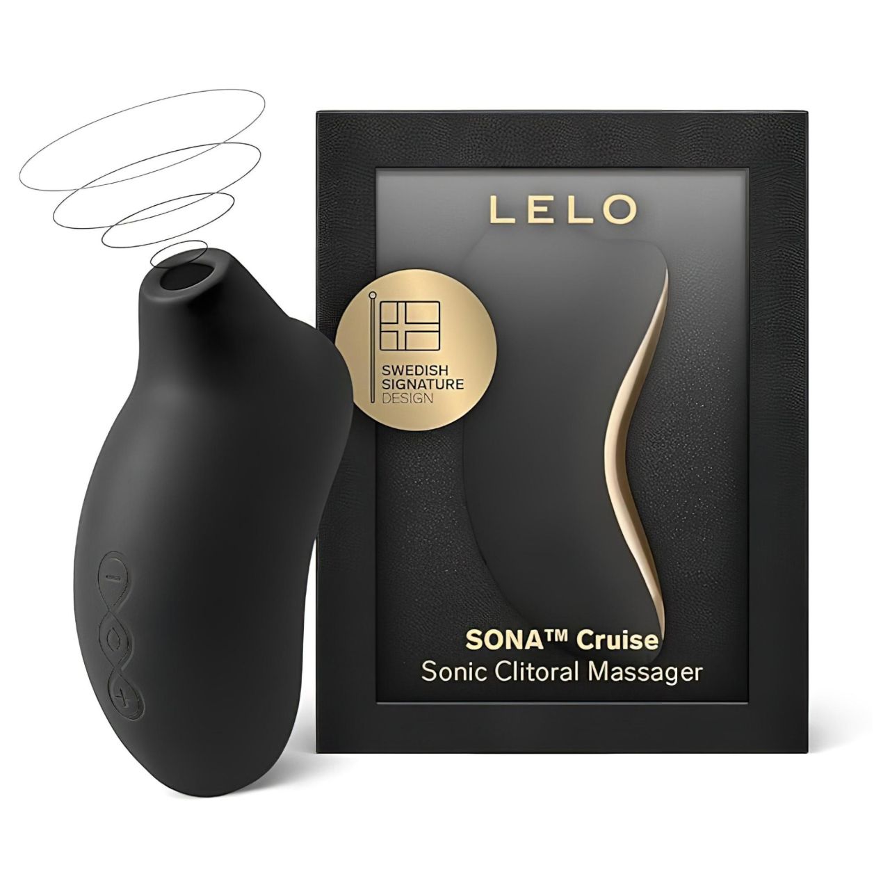 LELO Sona Cruise - hanghullámos csiklóizgató (fekete) LELO Sona Cruise - hanghullámos csiklóizgató (fekete)