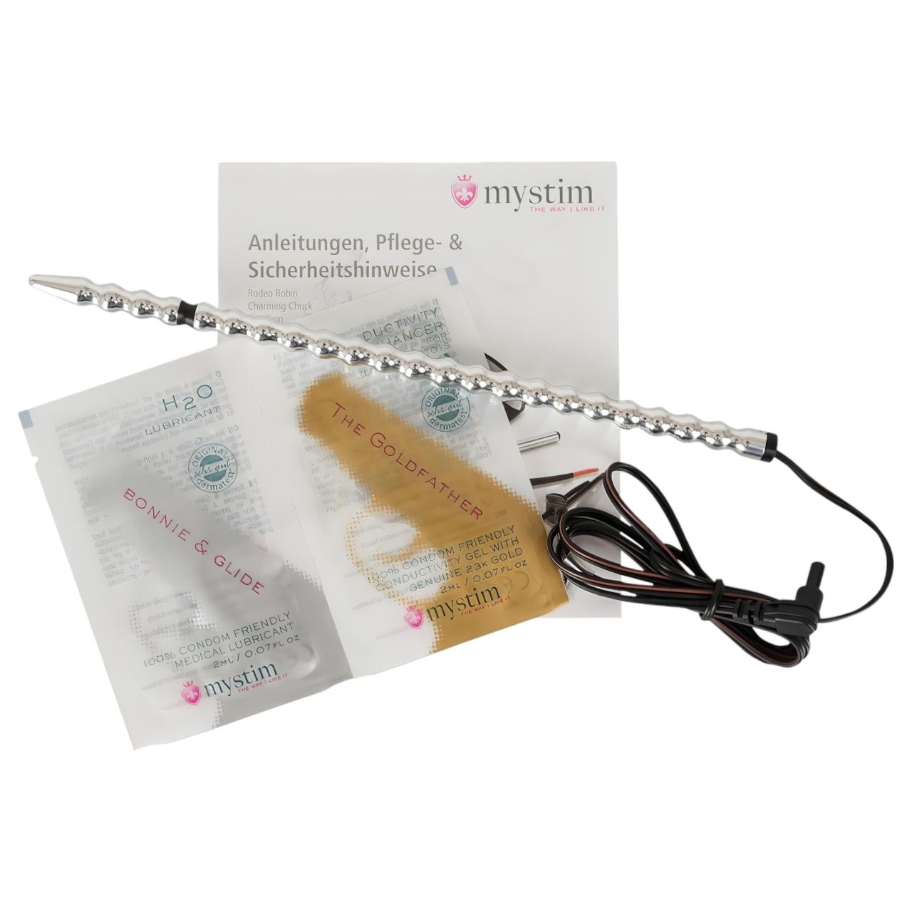 mystim Tickleberry Finn - gömbös elektro húgycsőtágító dilátor férfiaknak