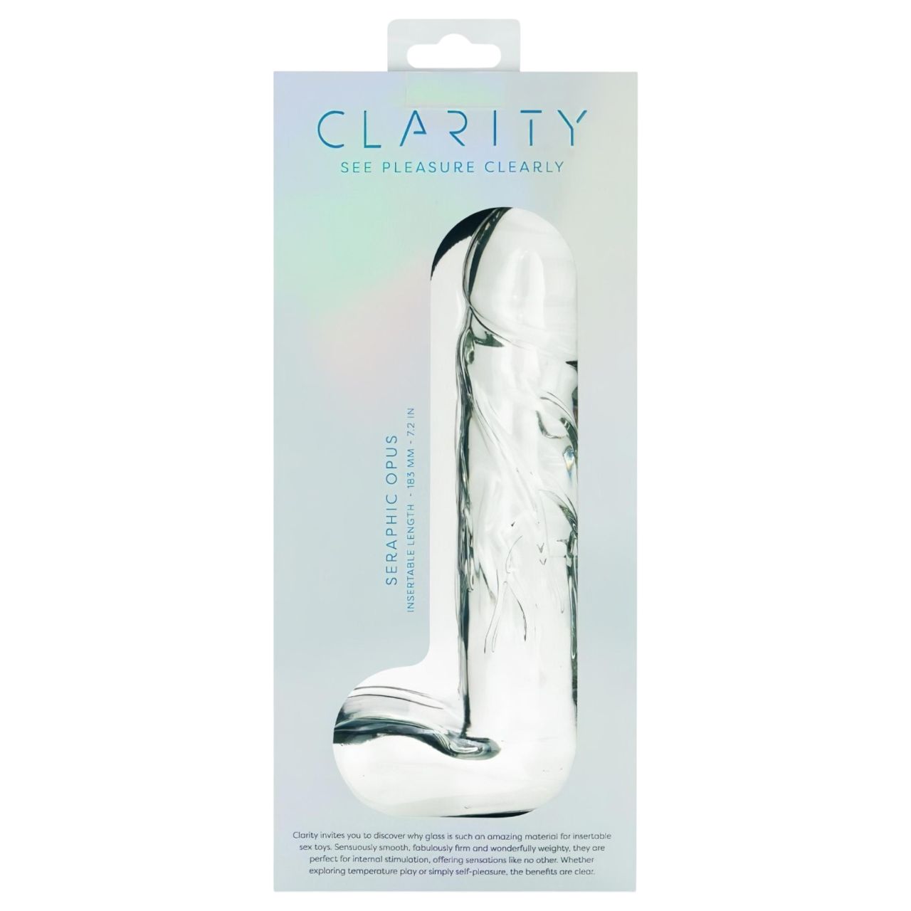 Clarity Seraphic Opus - üveg G-pont dildó (átlátszó) Clarity Seraphic Opus - üveg G-pont dildó (átlátszó)