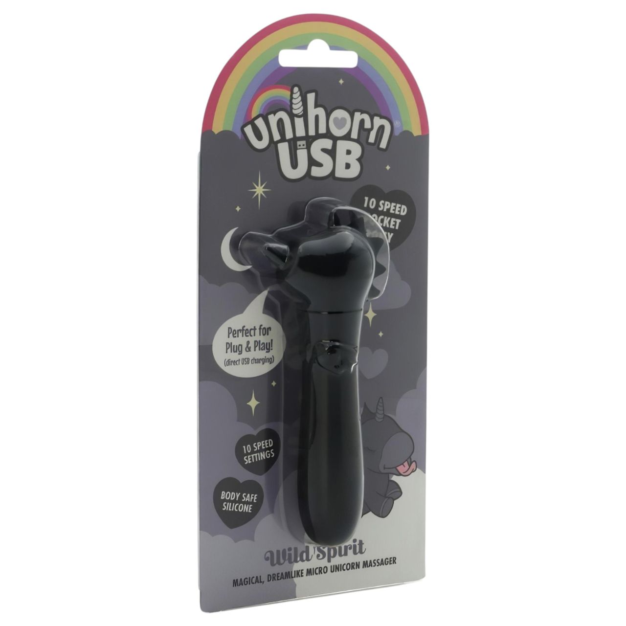 Unihorn Wild Spirit - akkus minivibrátor (fekete) Unihorn Wild Spirit - akkus minivibrátor (fekete)