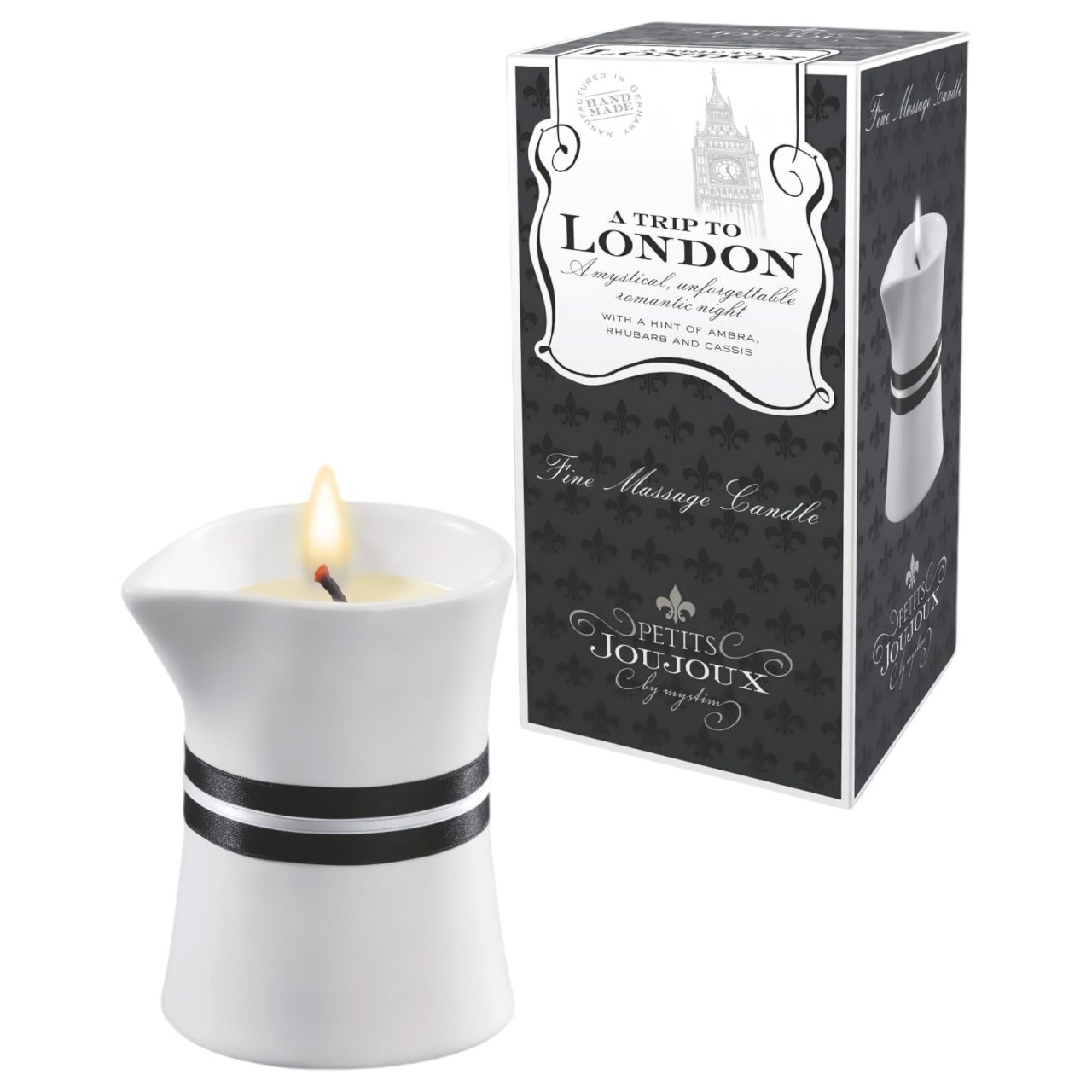 Petits Joujoux London - masszázsgyertya - rebarbara-amber (120 ml)