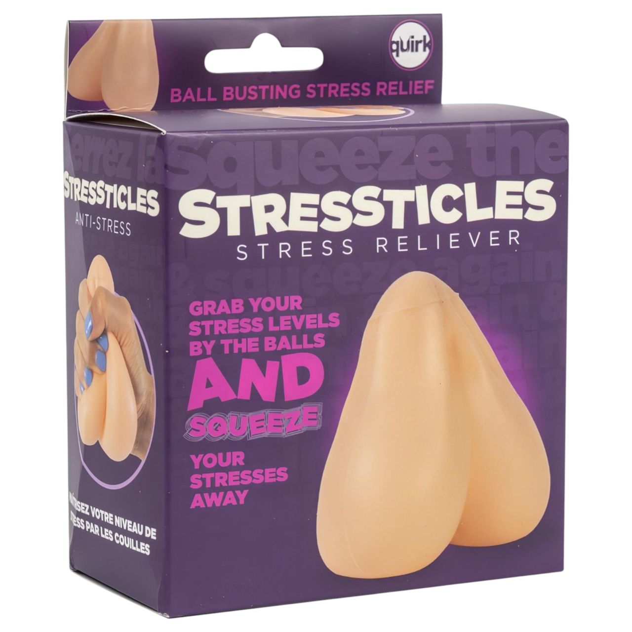 Stressticles - stesszoldó labda - herék (natúr) Stressticles - stesszoldó labda - herék (natúr)