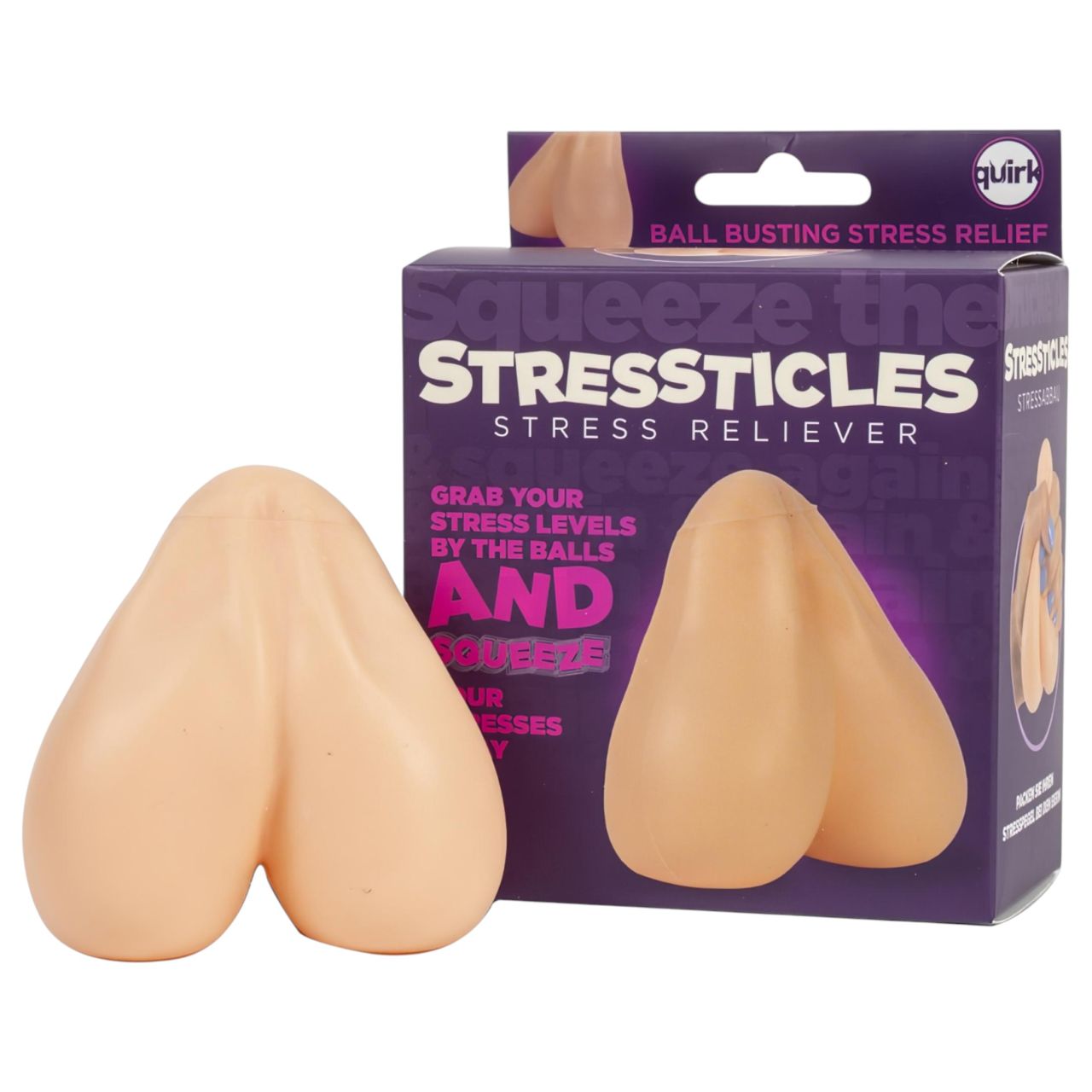 Stressticles - stesszoldó labda - herék (natúr) Stressticles - stesszoldó labda - herék (natúr)