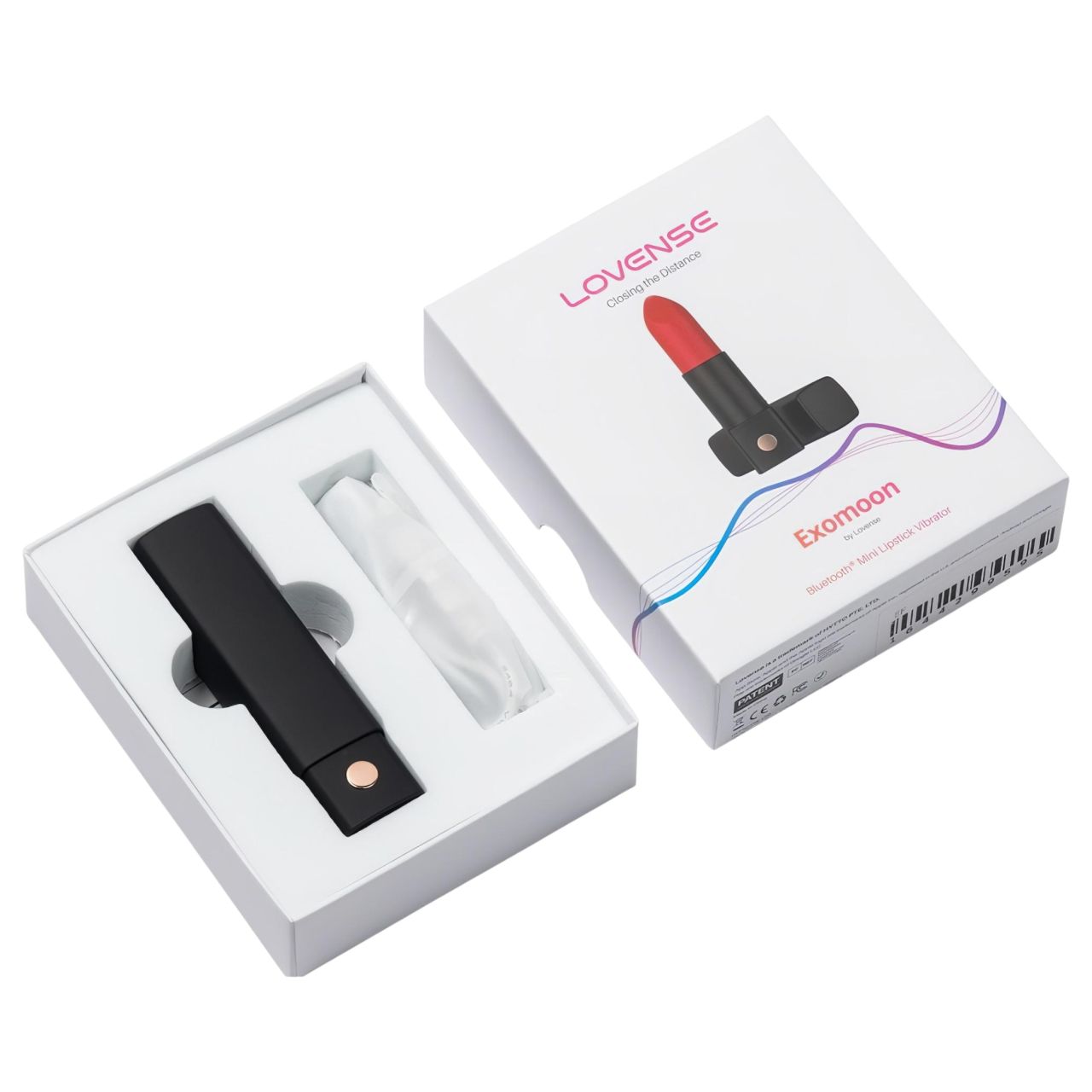 Lovense Exomoon - rúzs formájú mini vibrátor (fekete) Lovense Exomoon - rúzs formájú mini vibrátor (fekete)