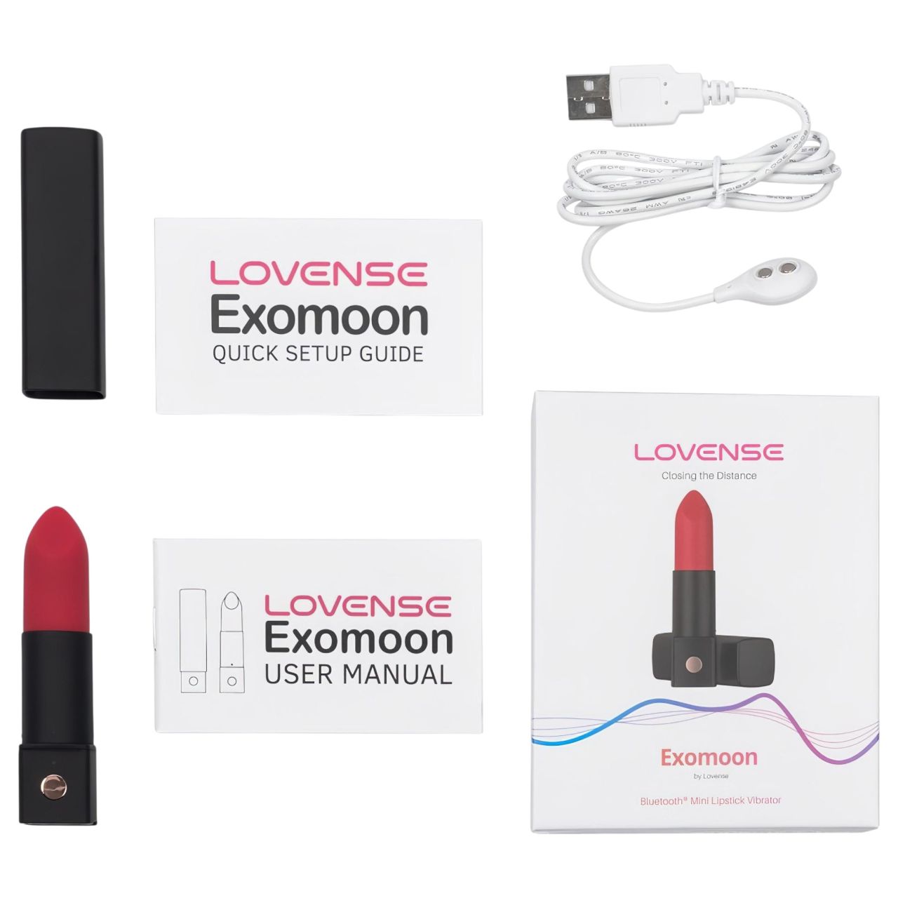 Lovense Exomoon - rúzs formájú mini vibrátor (fekete) Lovense Exomoon - rúzs formájú mini vibrátor (fekete)
