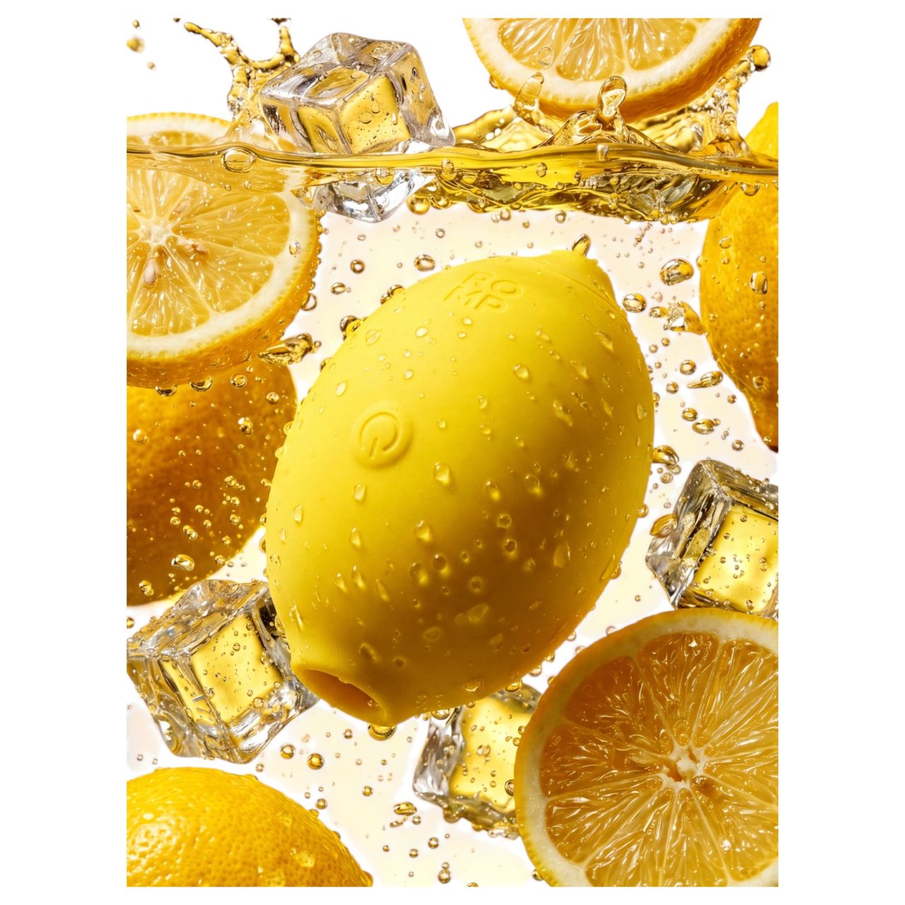 Romp Lemon Crush - léghullámos csiklóizgató (sárga)