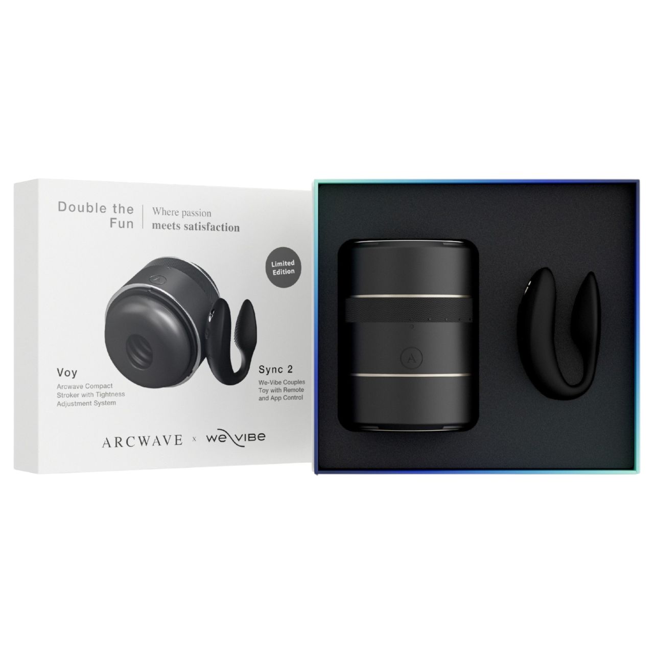 Arcwave Voy és We-Vibe Sync 2 - Double the Fun szett (fekete) Arcwave Voy és We-Vibe Sync 2 - Double the Fun szett (fekete)