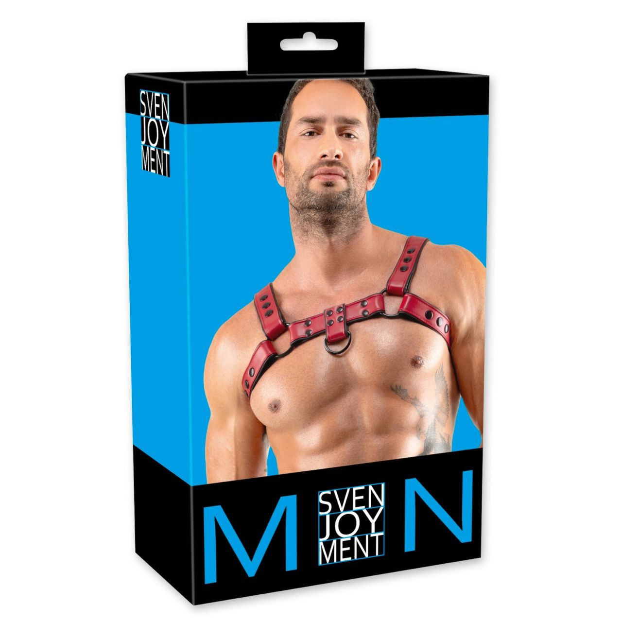 Svenjoyment - műbőr mellhám férfiaknak (piros) Svenjoyment - műbőr mellhám férfiaknak (piros)