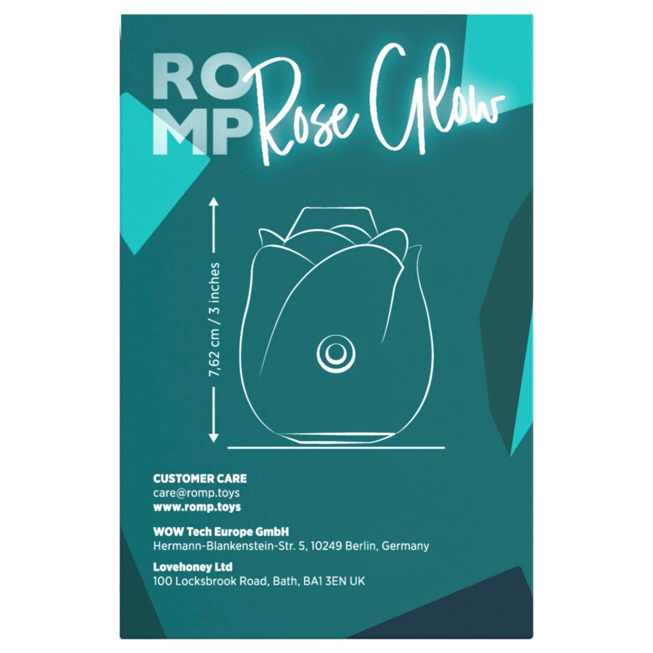ROMP Rose Glow - léghullámos csiklóizgató (kék) ROMP Rose Glow - léghullámos csiklóizgató (kék)