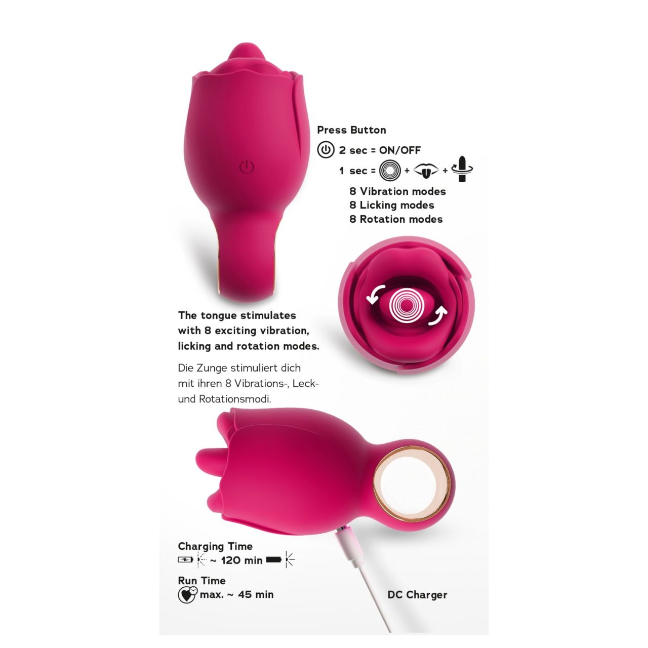 You2Toys Oral Fun - nyelves csiklóizgató (rózsaszín) You2Toys Oral Fun - nyelves csiklóizgató (rózsaszín)
