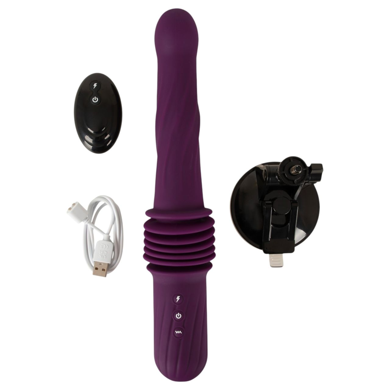 You2Toys - távirányítós melegítős lökő vibrátor (lila) You2Toys - távirányítós melegítős lökő vibrátor (lila)