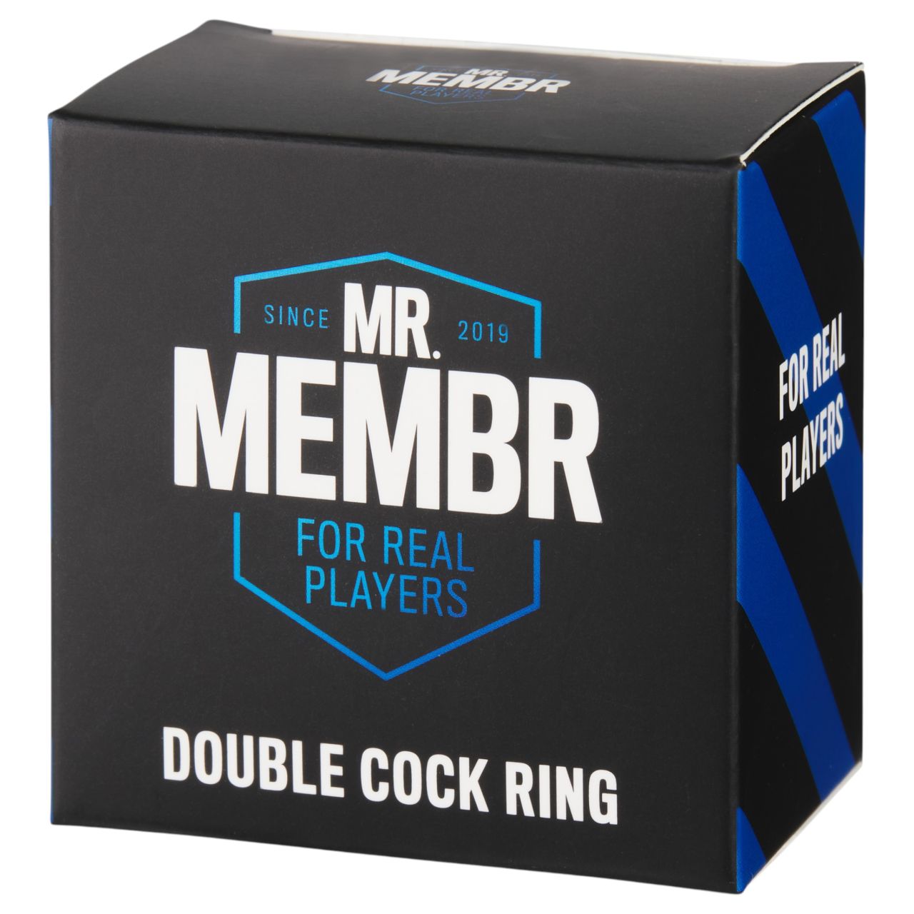 MR.MEMBR - dupla péniszgyűrű és heregyűrű (fekete)