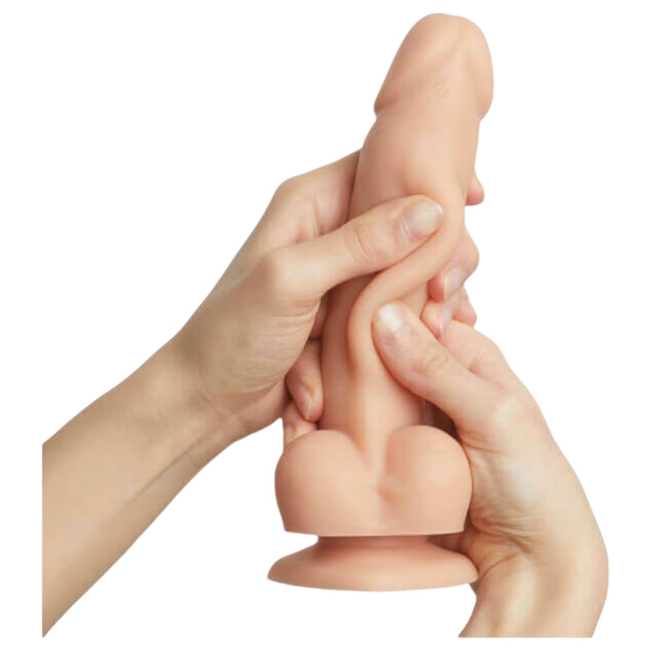 Strap-on-me S - kétrétegű, tapadókorongos dildó (testszínű) Strap-on-me S - kétrétegű, tapadókorongos dildó (testszínű)