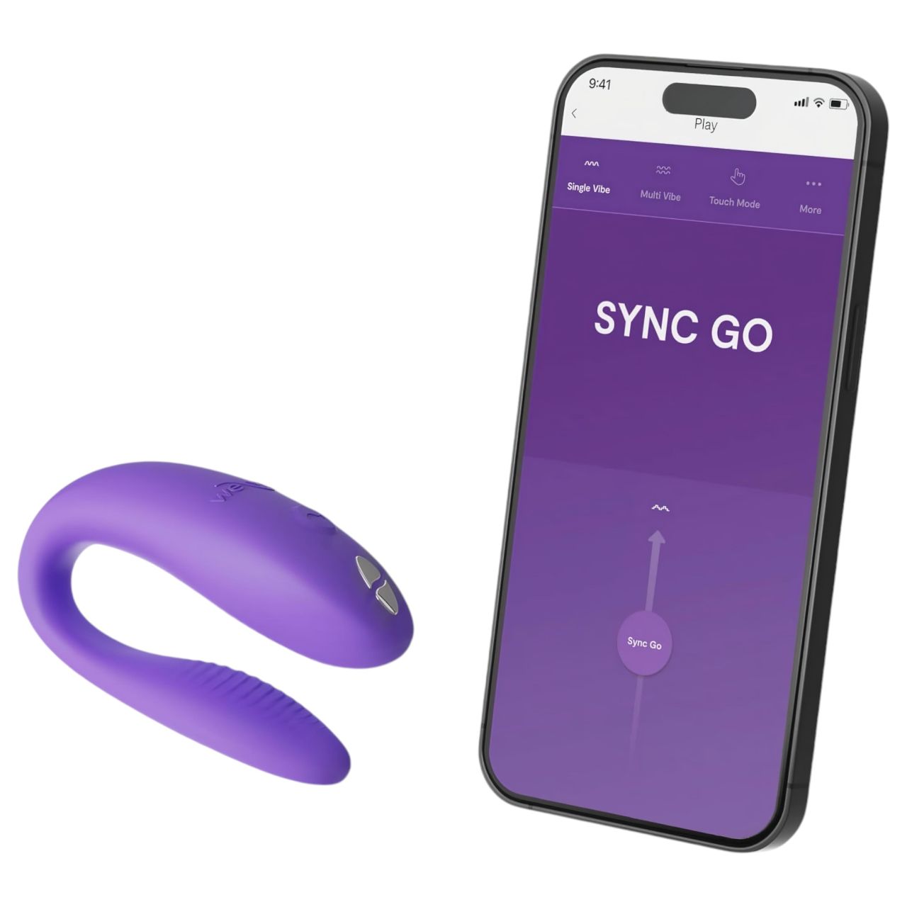 We-Vibe Sync Go - app-vezérelt párvibrátor (lila) We-Vibe Sync Go - app-vezérelt párvibrátor (lila)