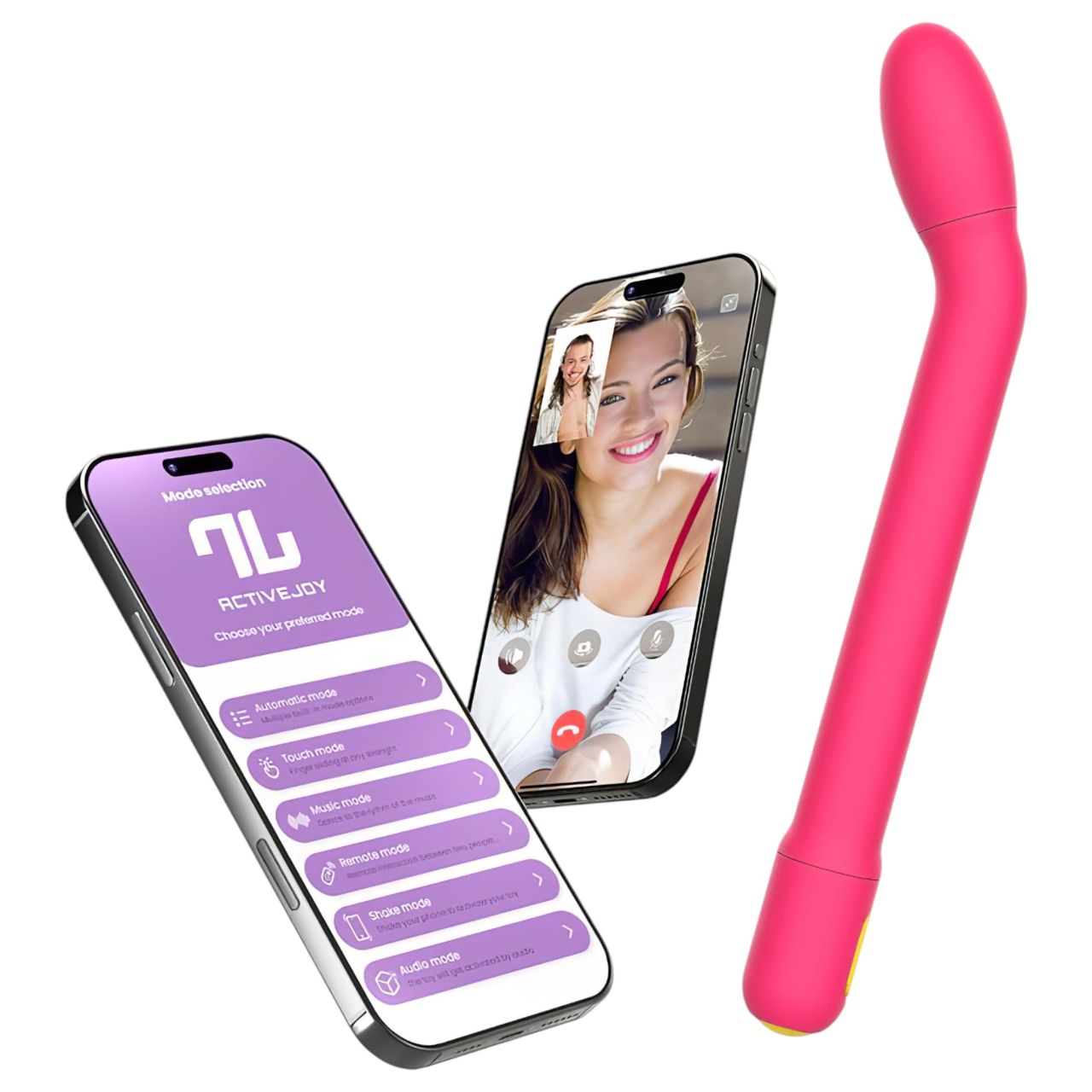 Adalet Gently - App-vezérelt G-pont és prosztata vibrátor (pink)