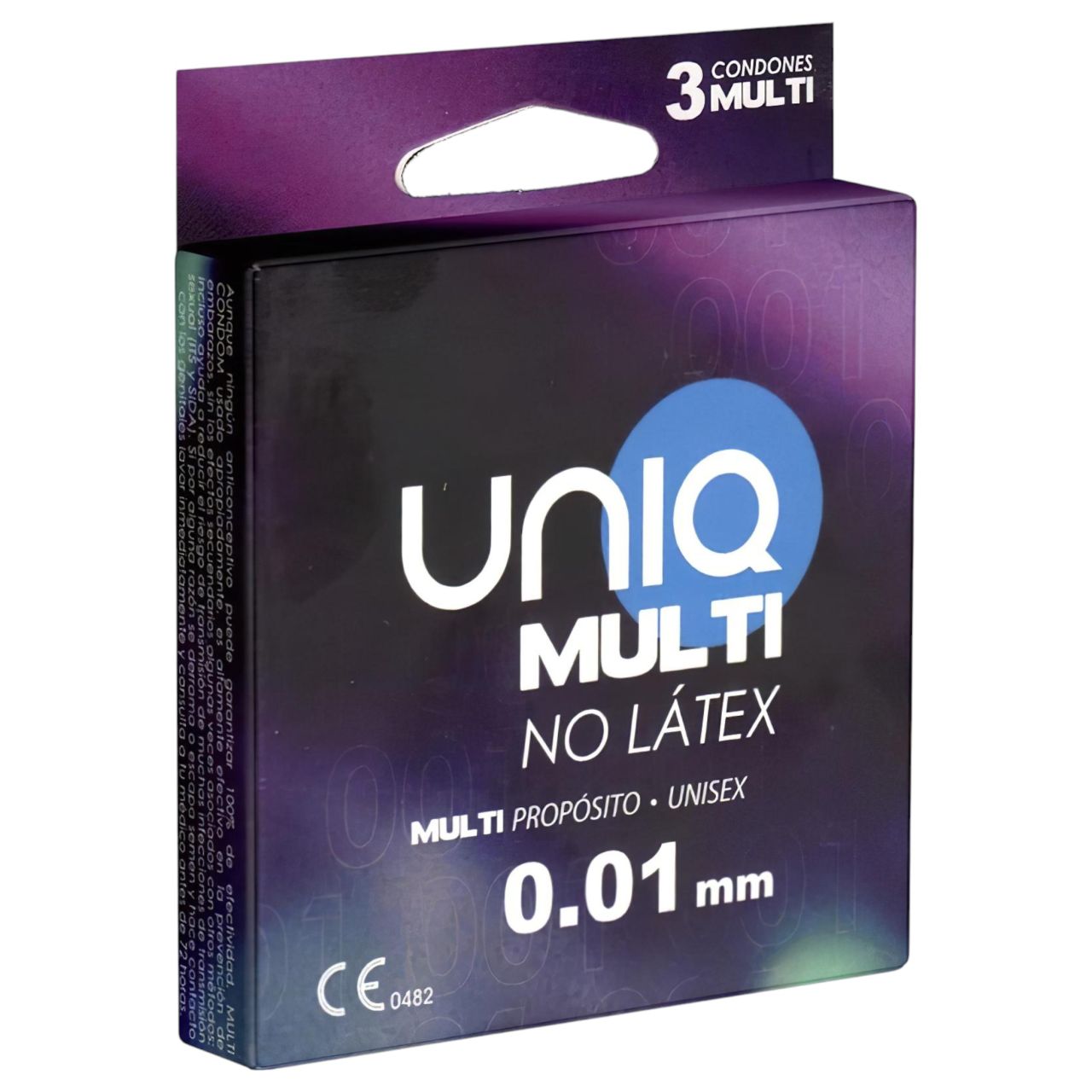 Uniq - latexmentes, vékony óvszer latexallergiásoknak (3 db)