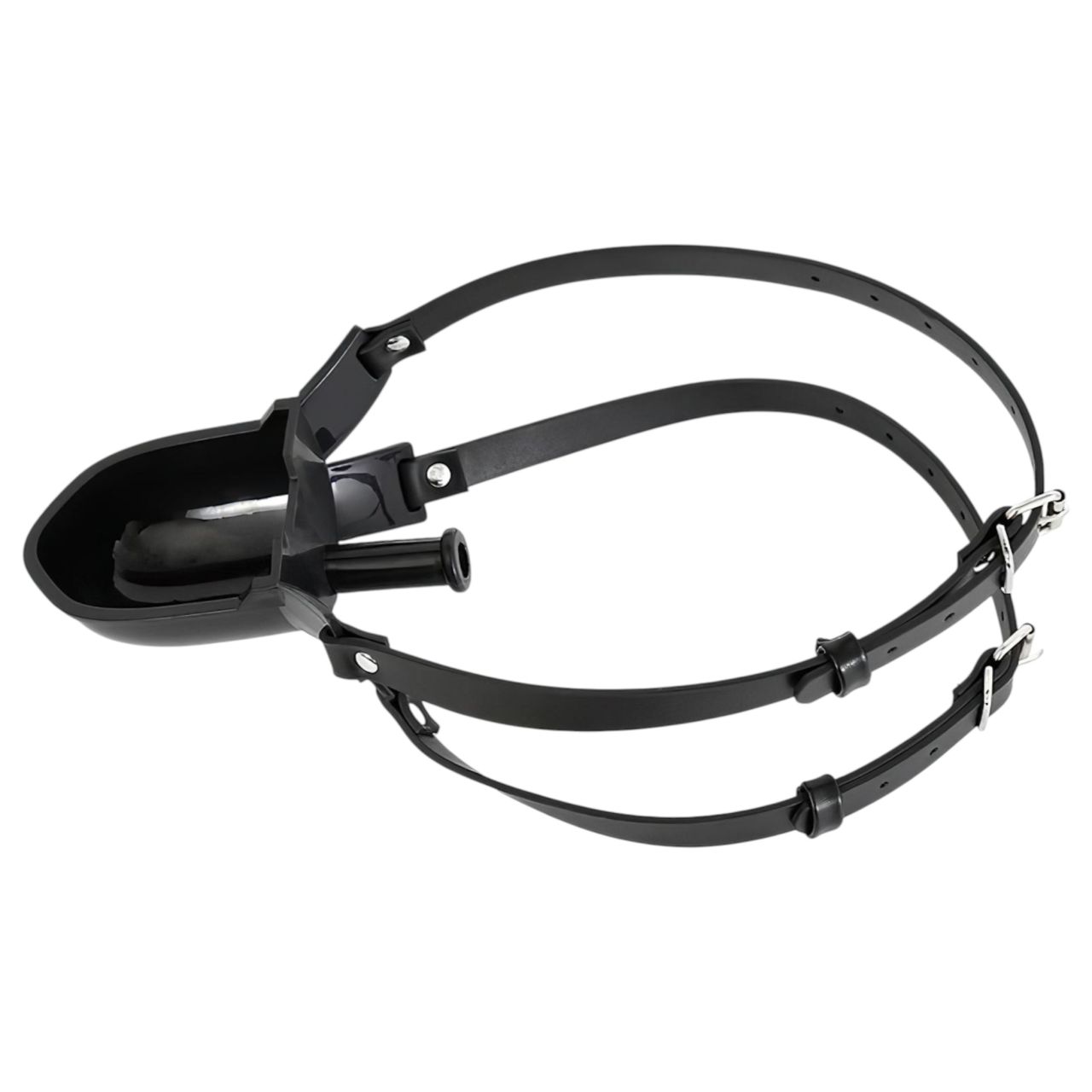 Latetobed - szájpecek itatóval BDSM játékhoz (fekete) Latetobed - szájpecek itatóval BDSM játékhoz (fekete)