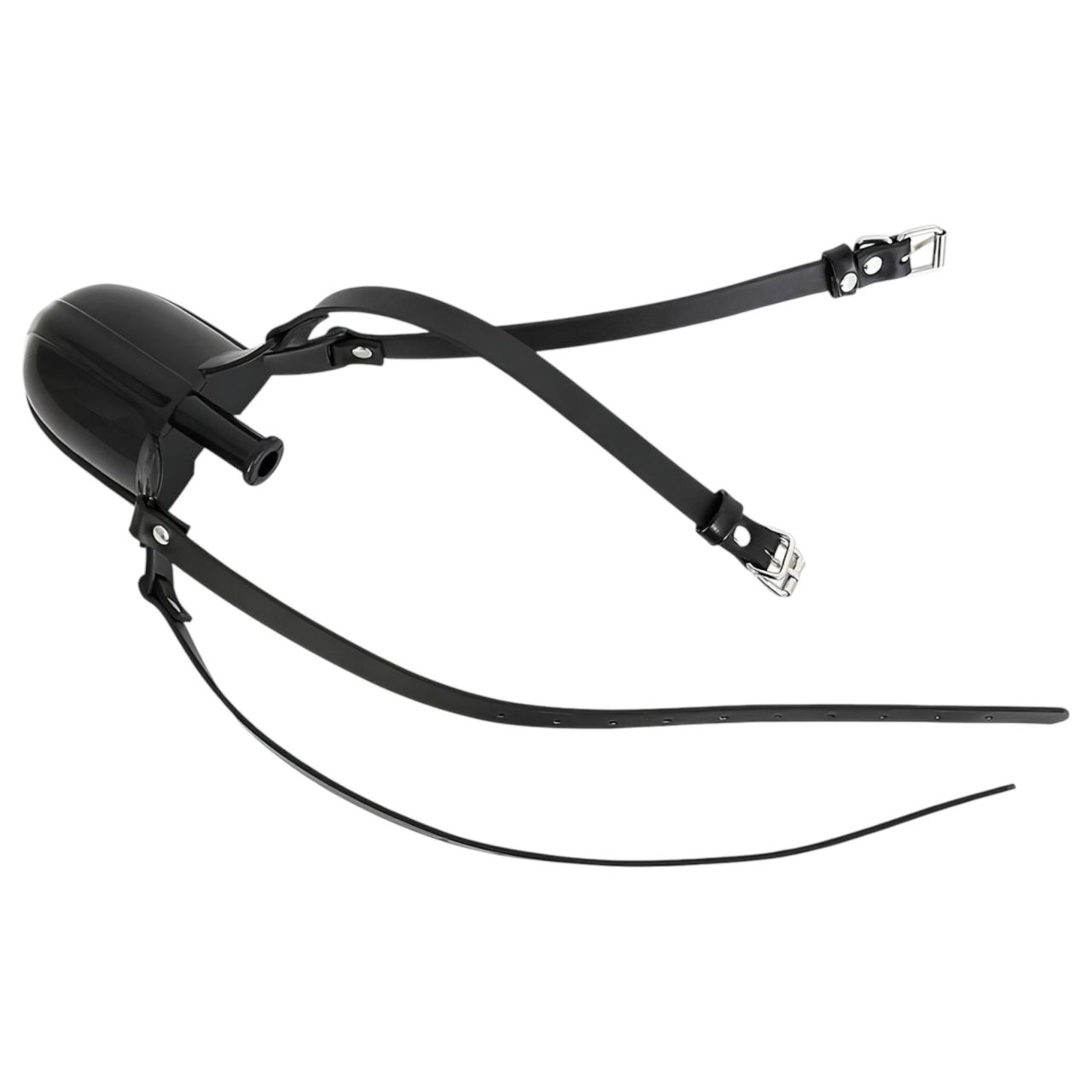 Latetobed - szájpecek itatóval BDSM játékhoz (fekete) Latetobed - szájpecek itatóval BDSM játékhoz (fekete)