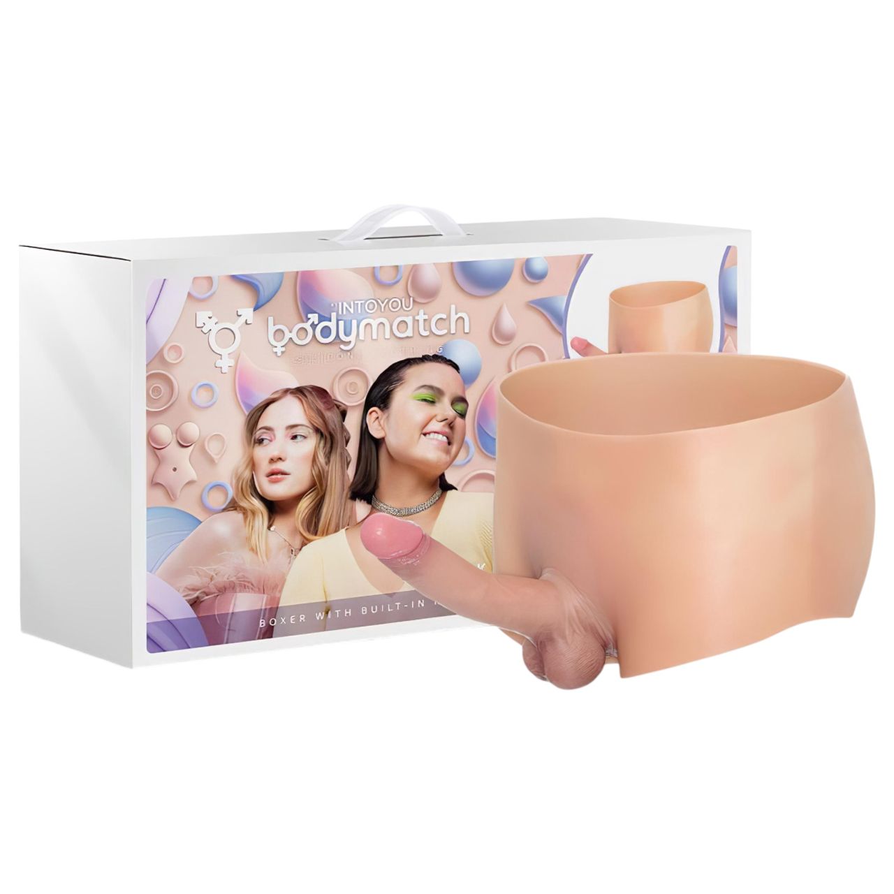 INTOYOU - felcsatolható élethű műpénisz, strap on dildó (testszínű) INTOYOU - felcsatolható élethű műpénisz, strap on dildó (testszínű)